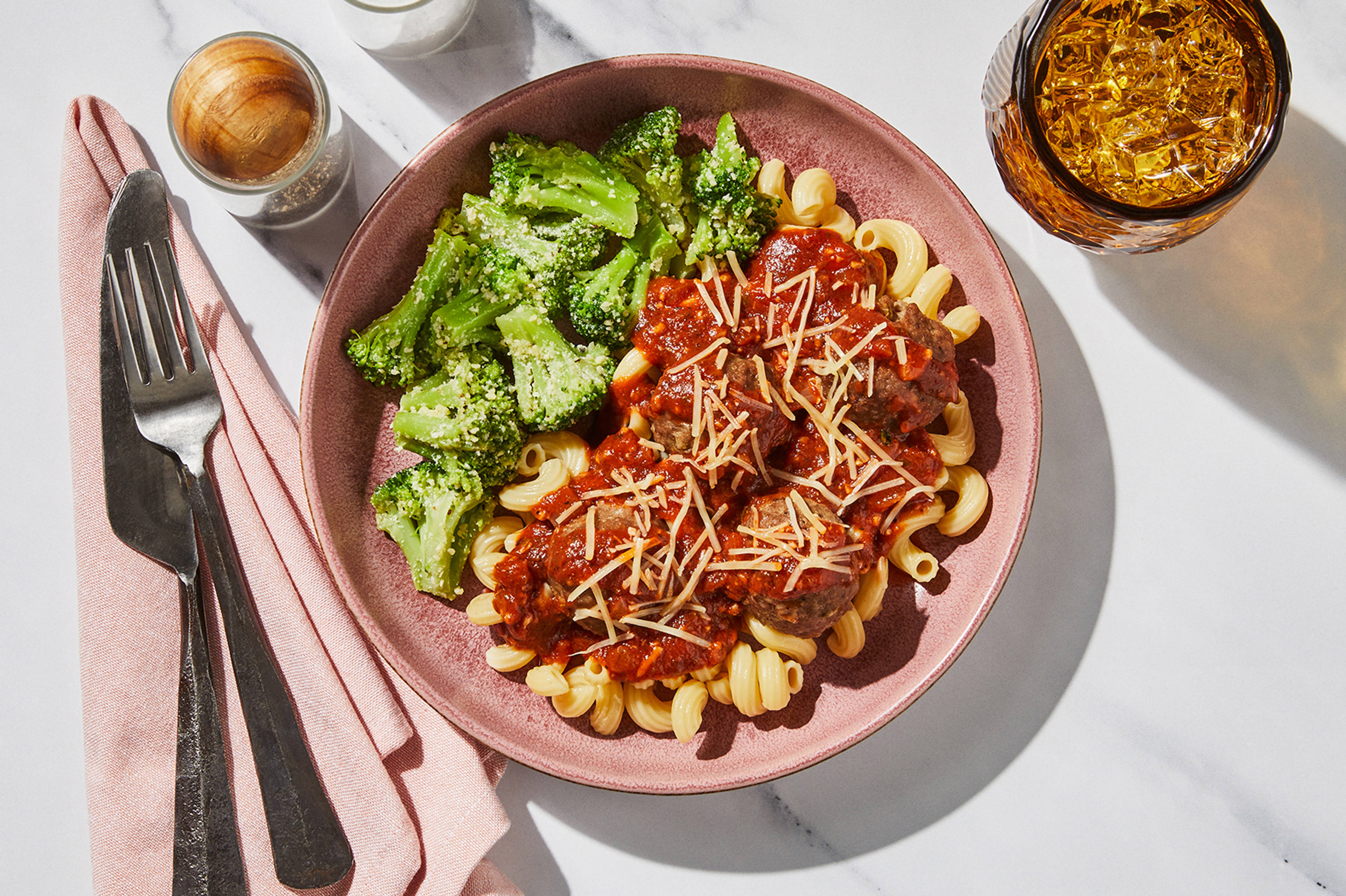 Cavatappi & Meatballs