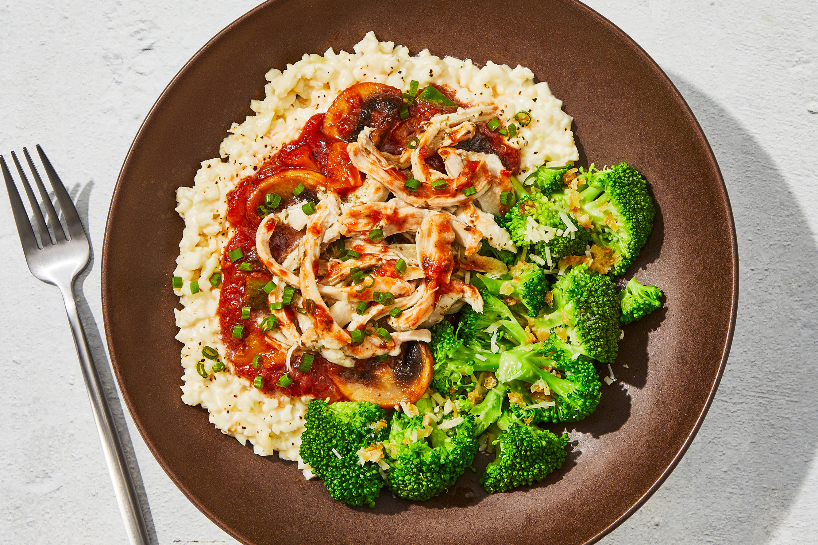 Shredded Chicken Thigh Cacciatore