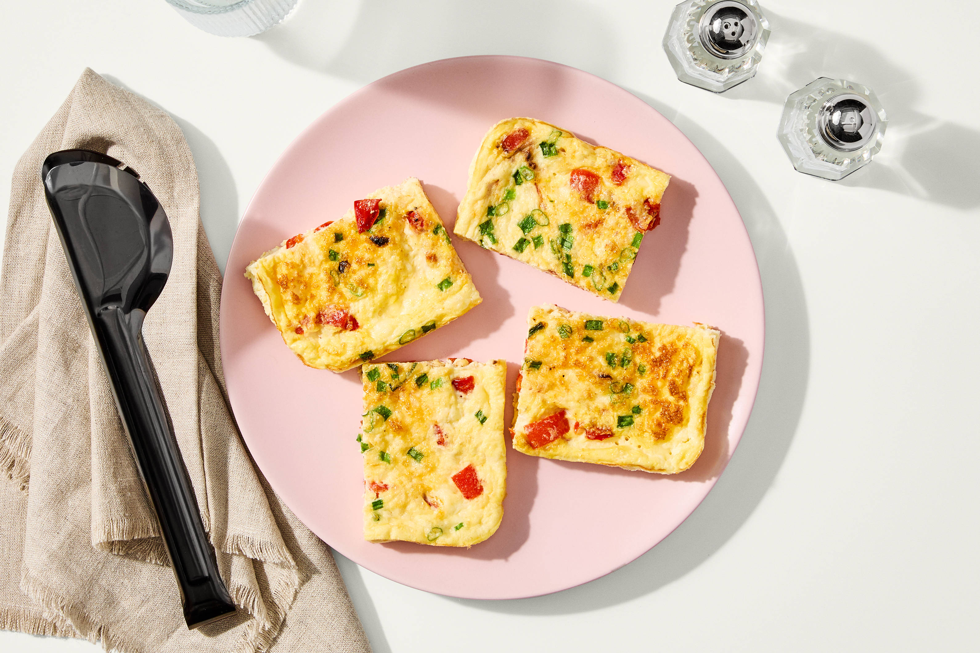 Family Style Feta & Roasted Red Pepper Frittata