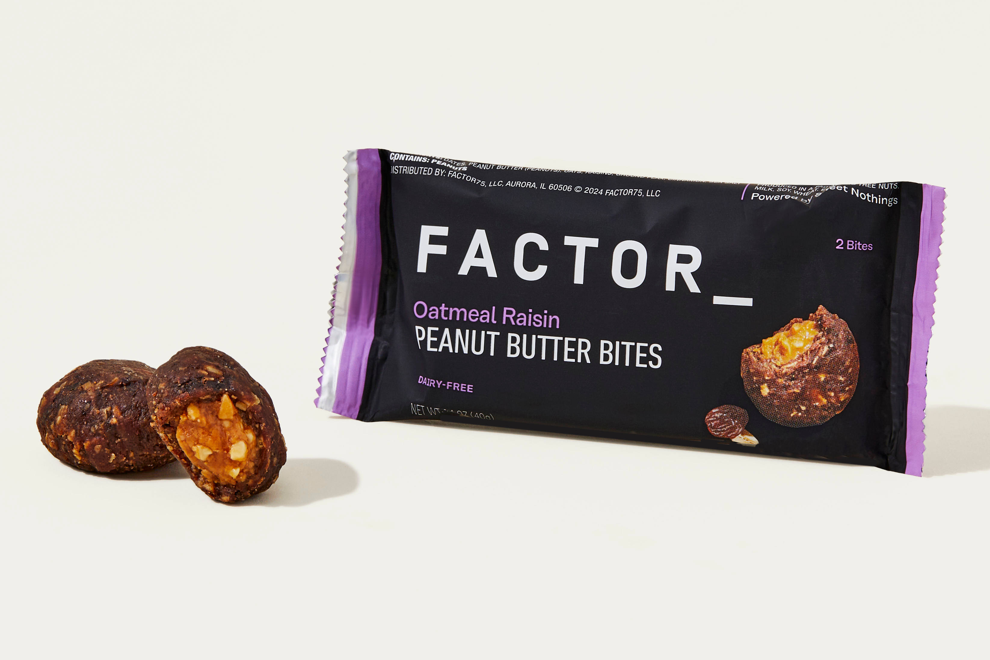 Oatmeal Raisin Peanut Butter Bites