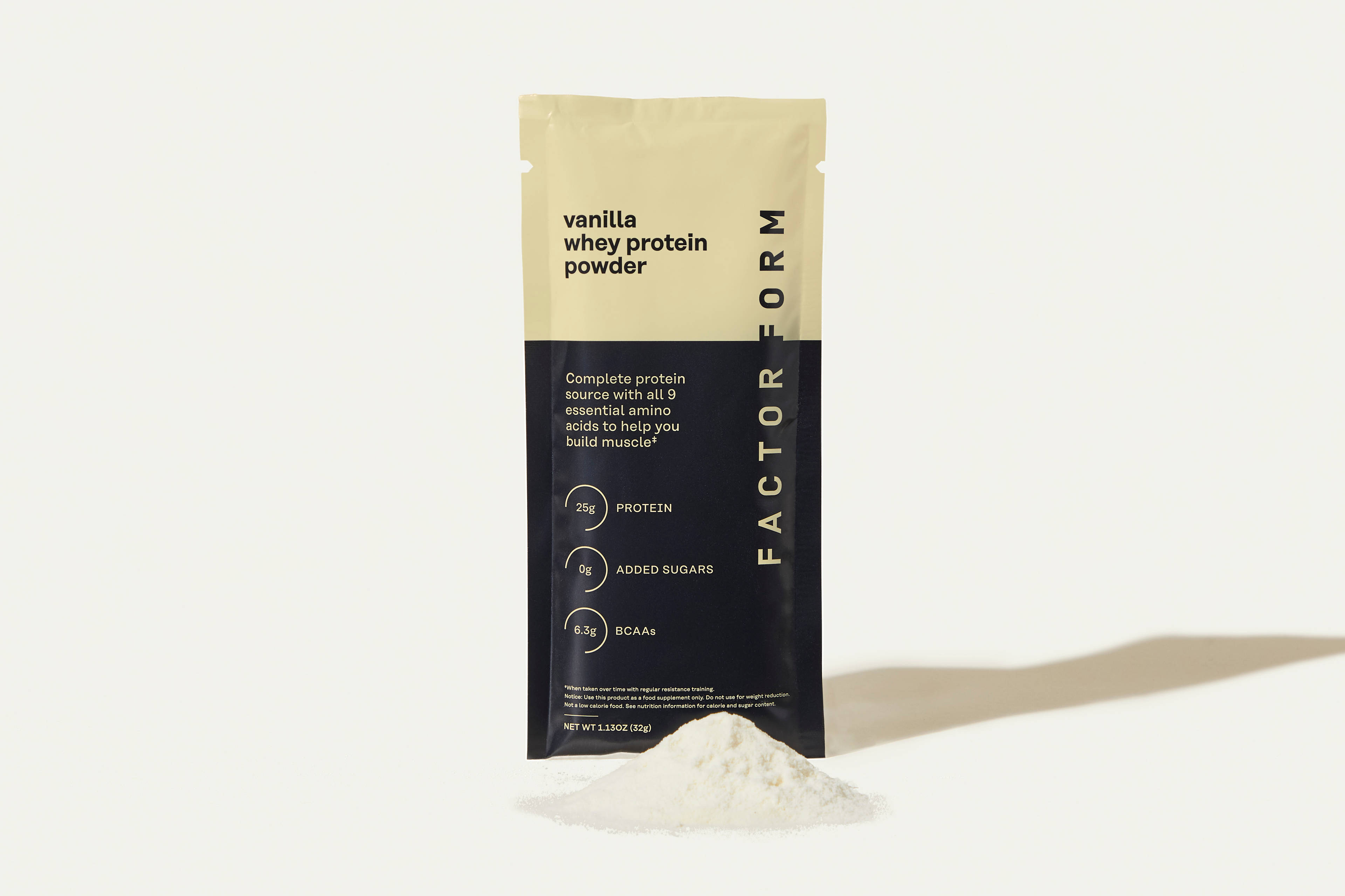 Factor Form Whey Protein Powder - Vanilla - One Serving