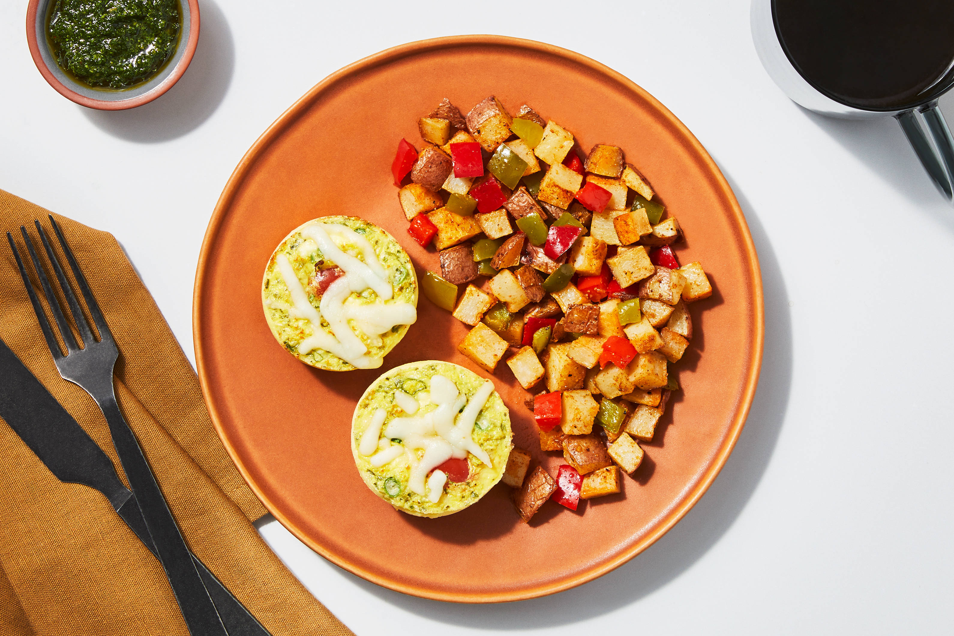 Tomato & Mozzarella Frittata Cups