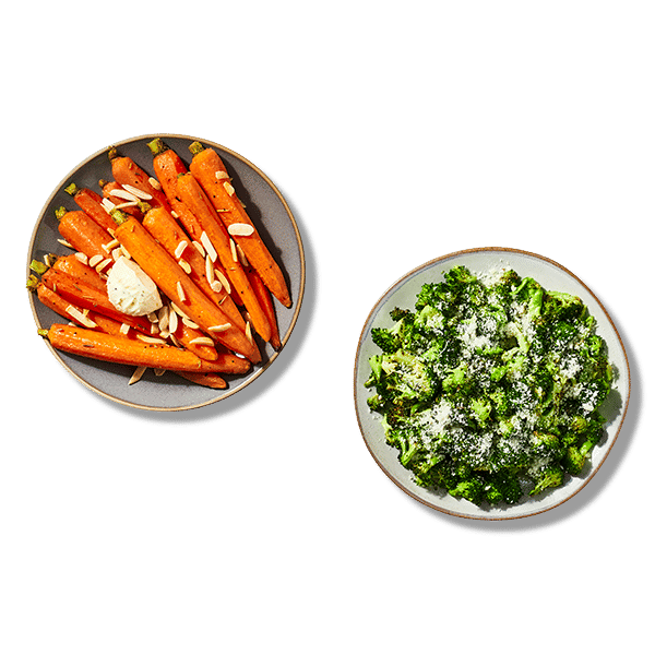 Roasted Carrots & Parmesan Broccoli