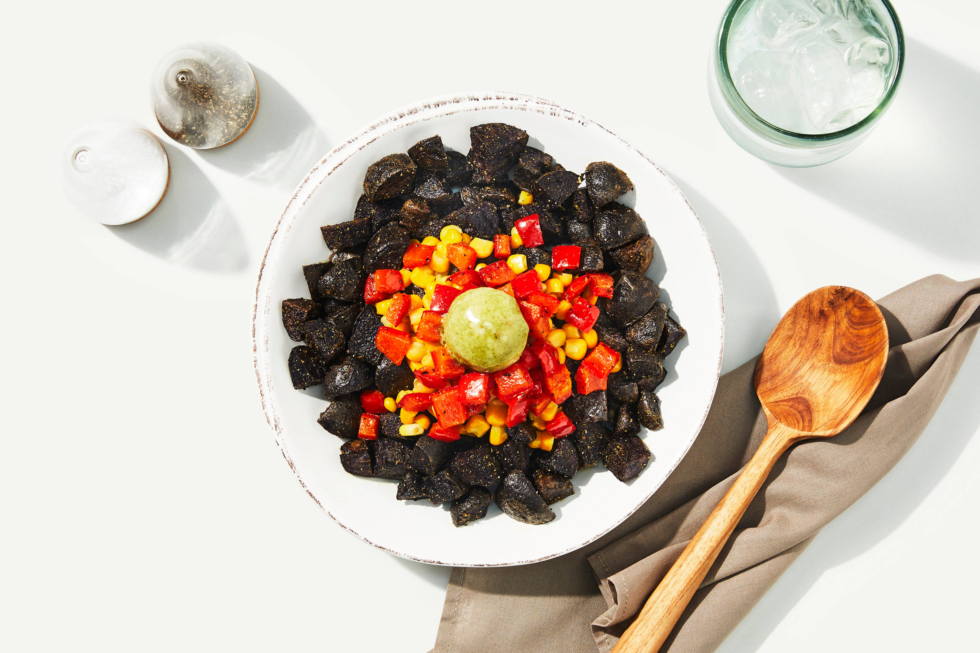 Roasted Purple Potato Hash 