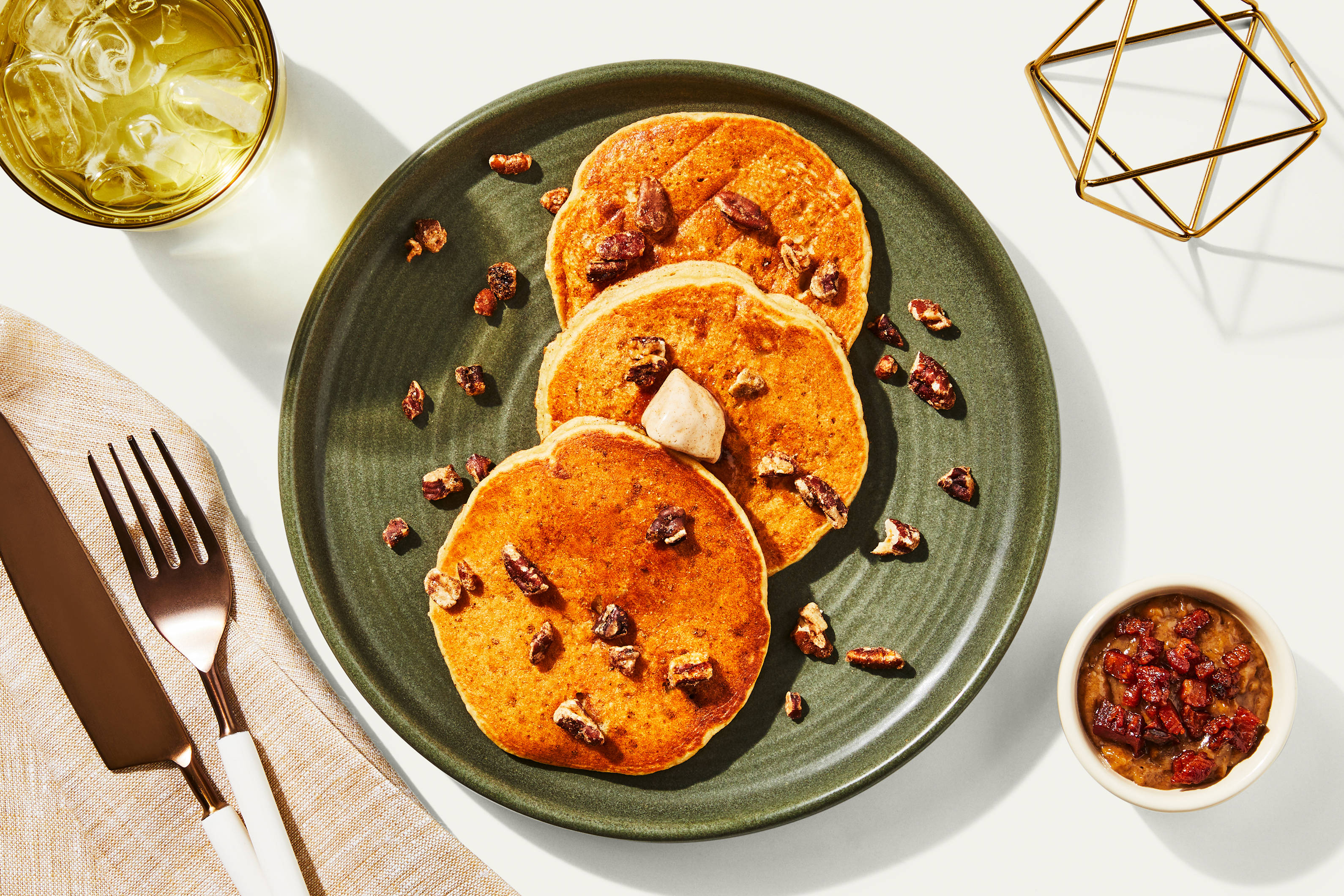 Banana, Caramel & Bacon Pancakes