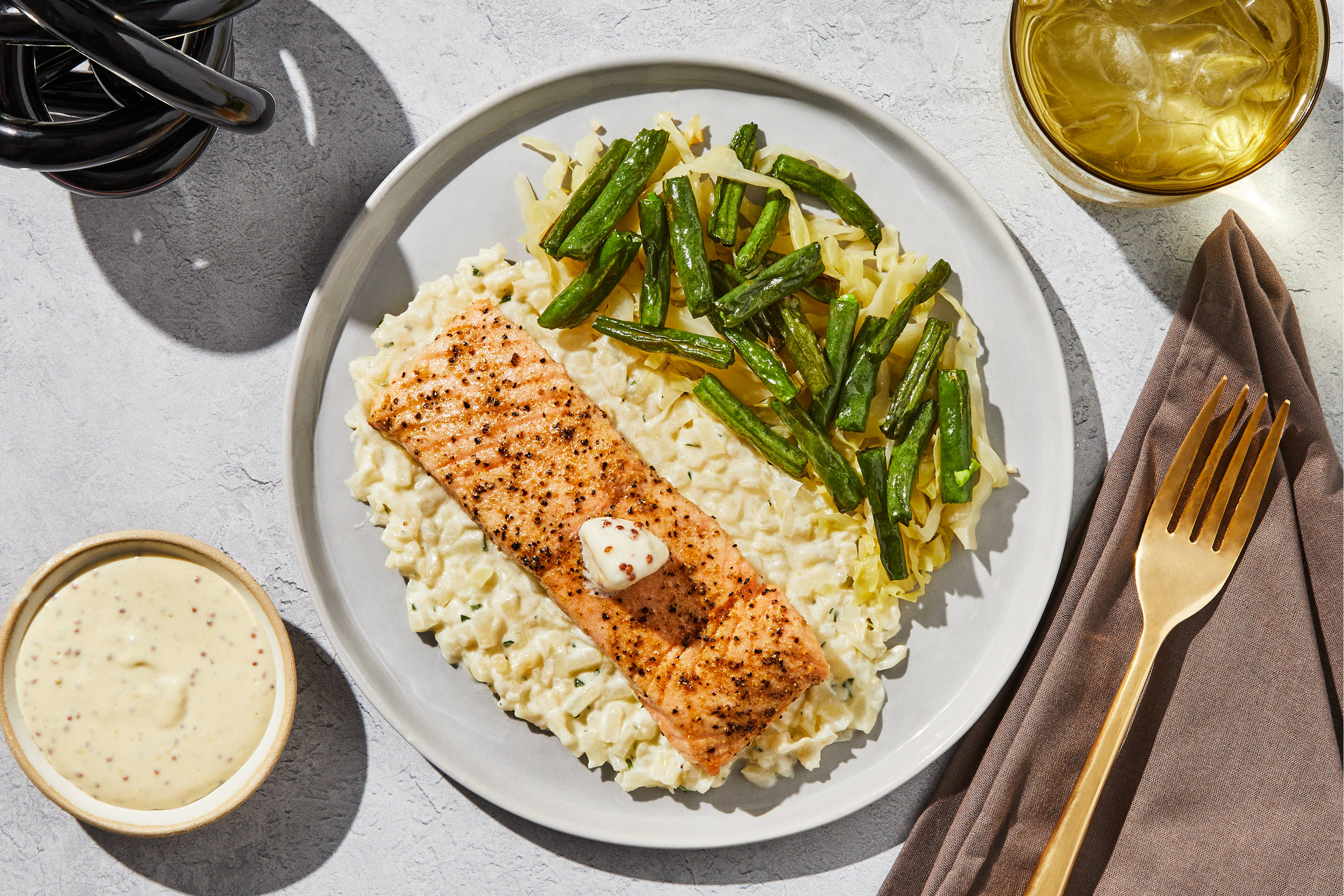 Roasted Salmon Dijonnaise