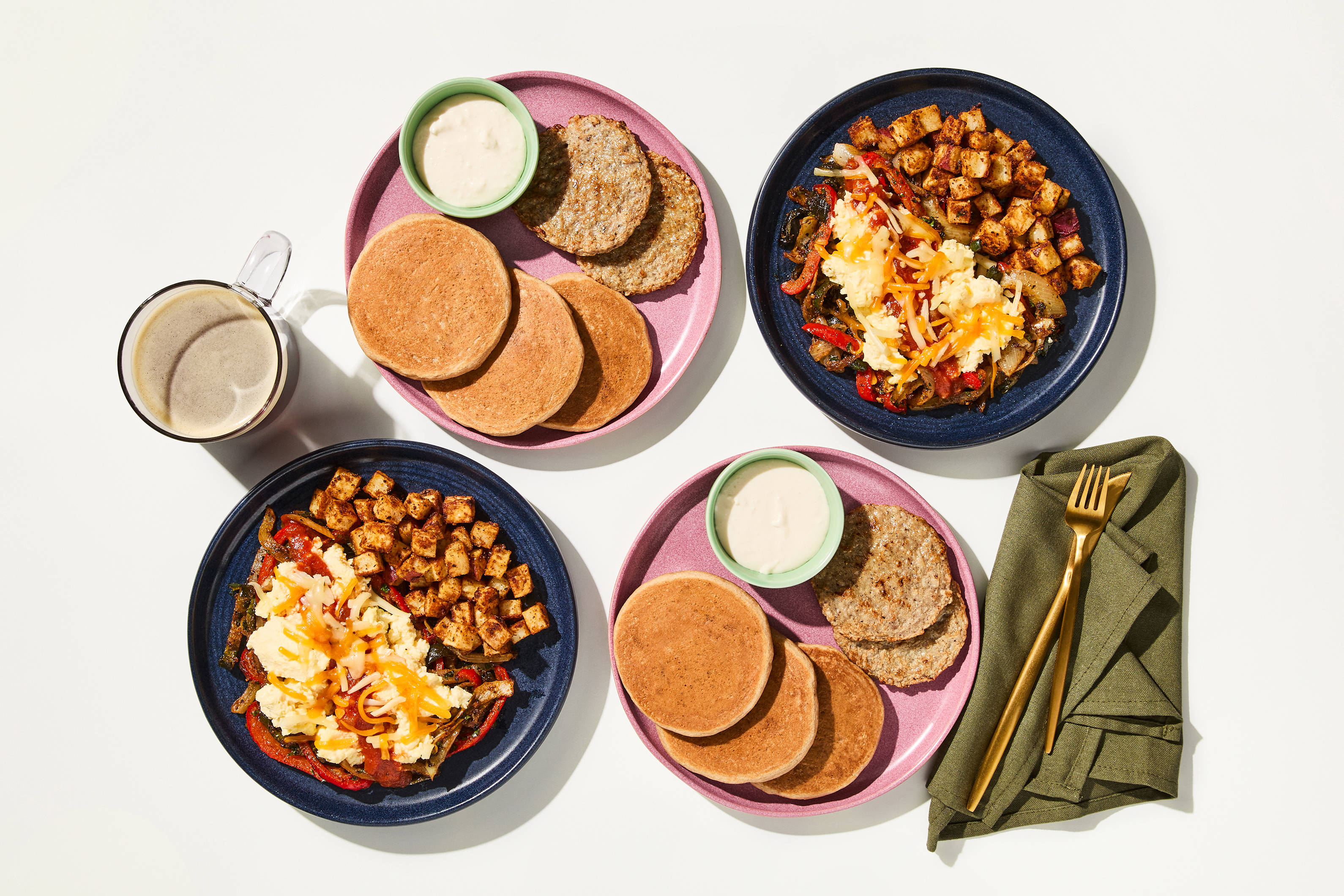 Breakfast Bundle - Cinnamon Roll Pancakes & Smoky Cowboy Skillet & Scrambled Eggs