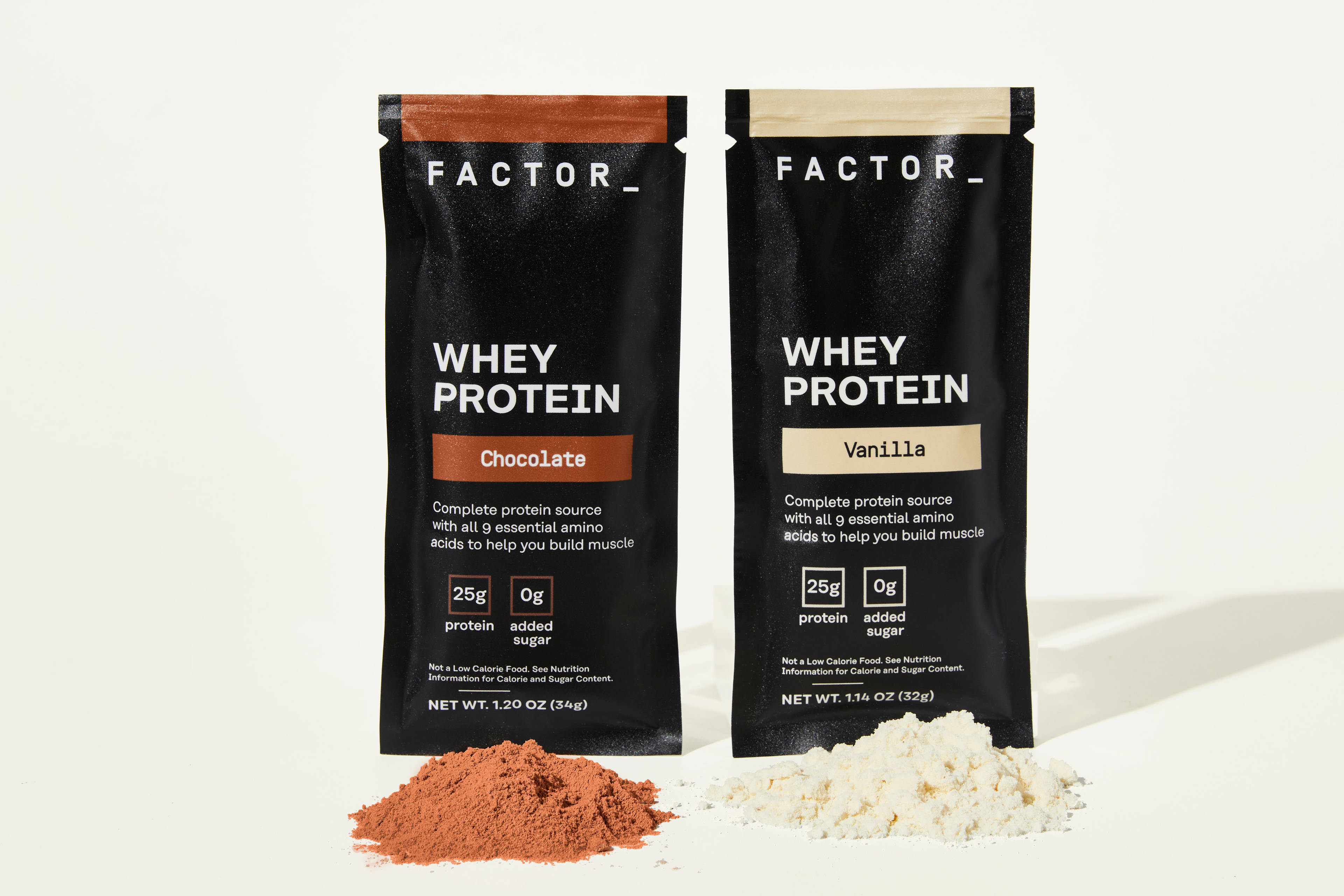 Whey Protein - Chocolate & Vanilla - 2 Servings