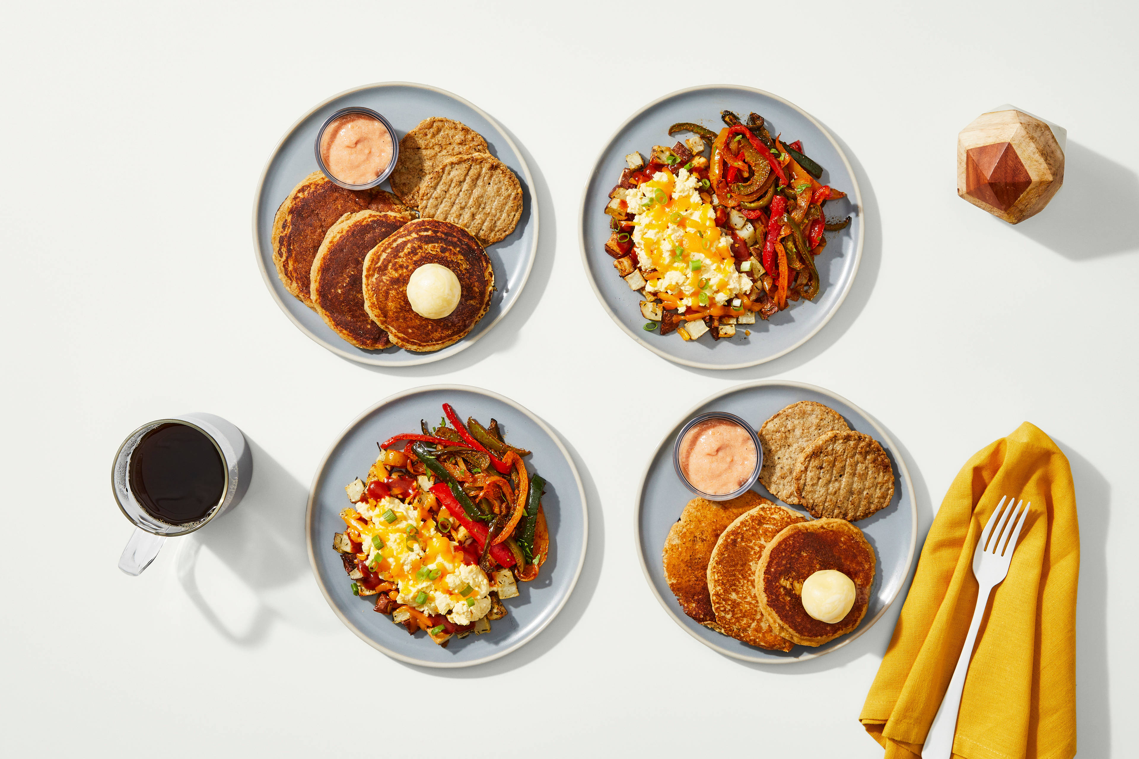 Breakfast Bundle - Honey Yogurt Pancakes & Cowboy Skillet & Scrambled Eggs