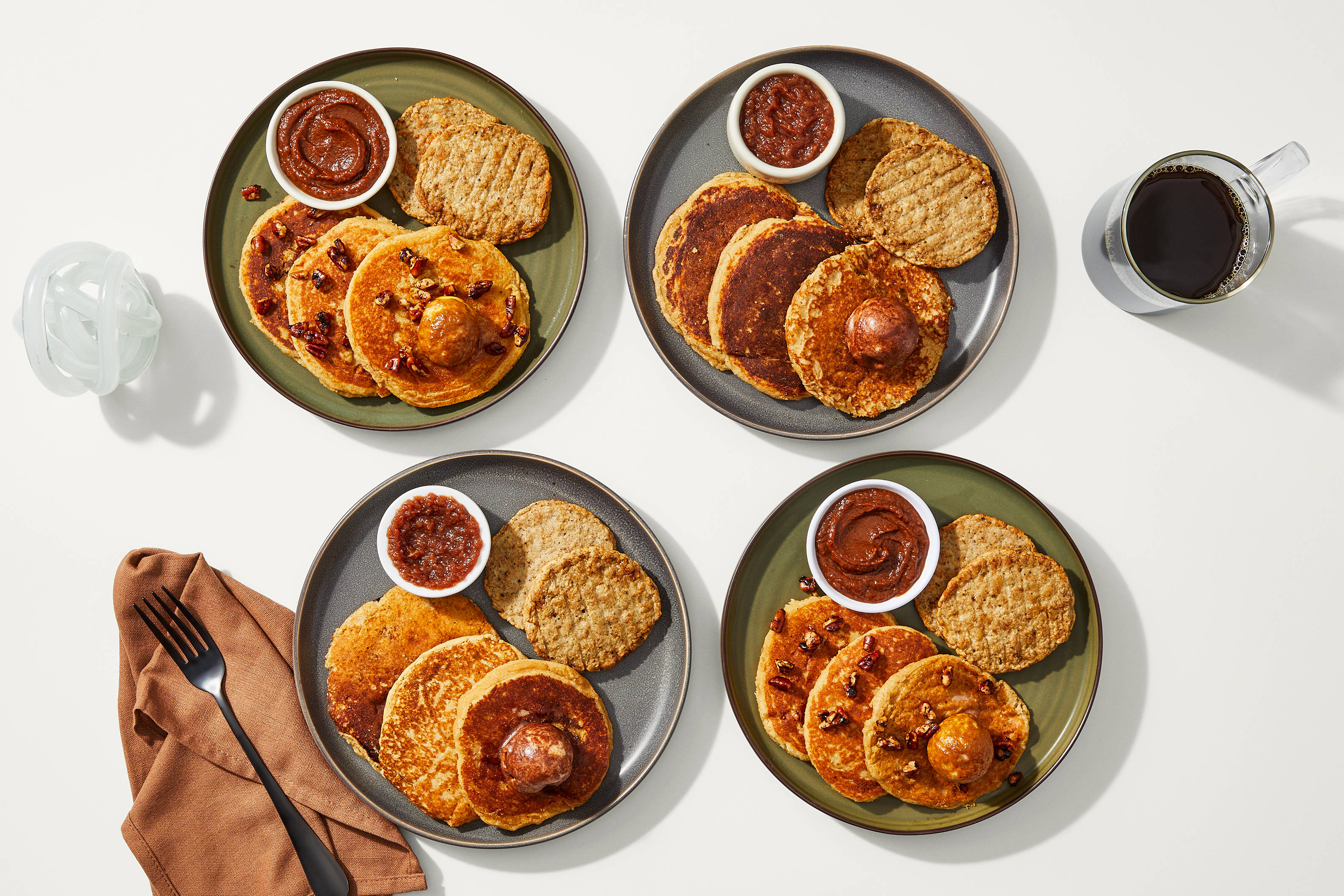 Pancake Bundle - Autumn Spiced Pancakes & Pumpkin Butter & Apple Cinnamon Pancakes
