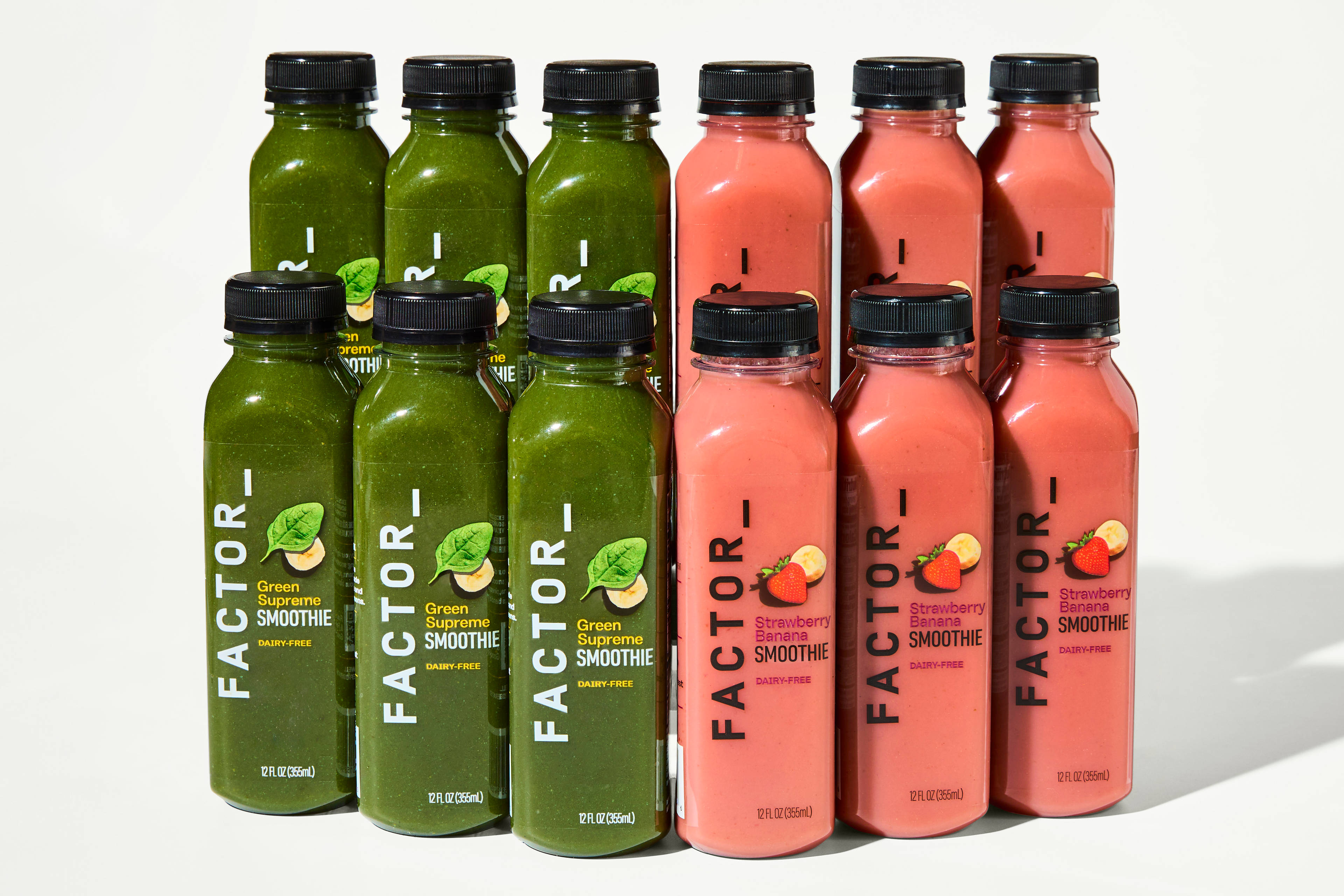 Strawberry Banana & Green Supreme Smoothie Variety Pack Bundle