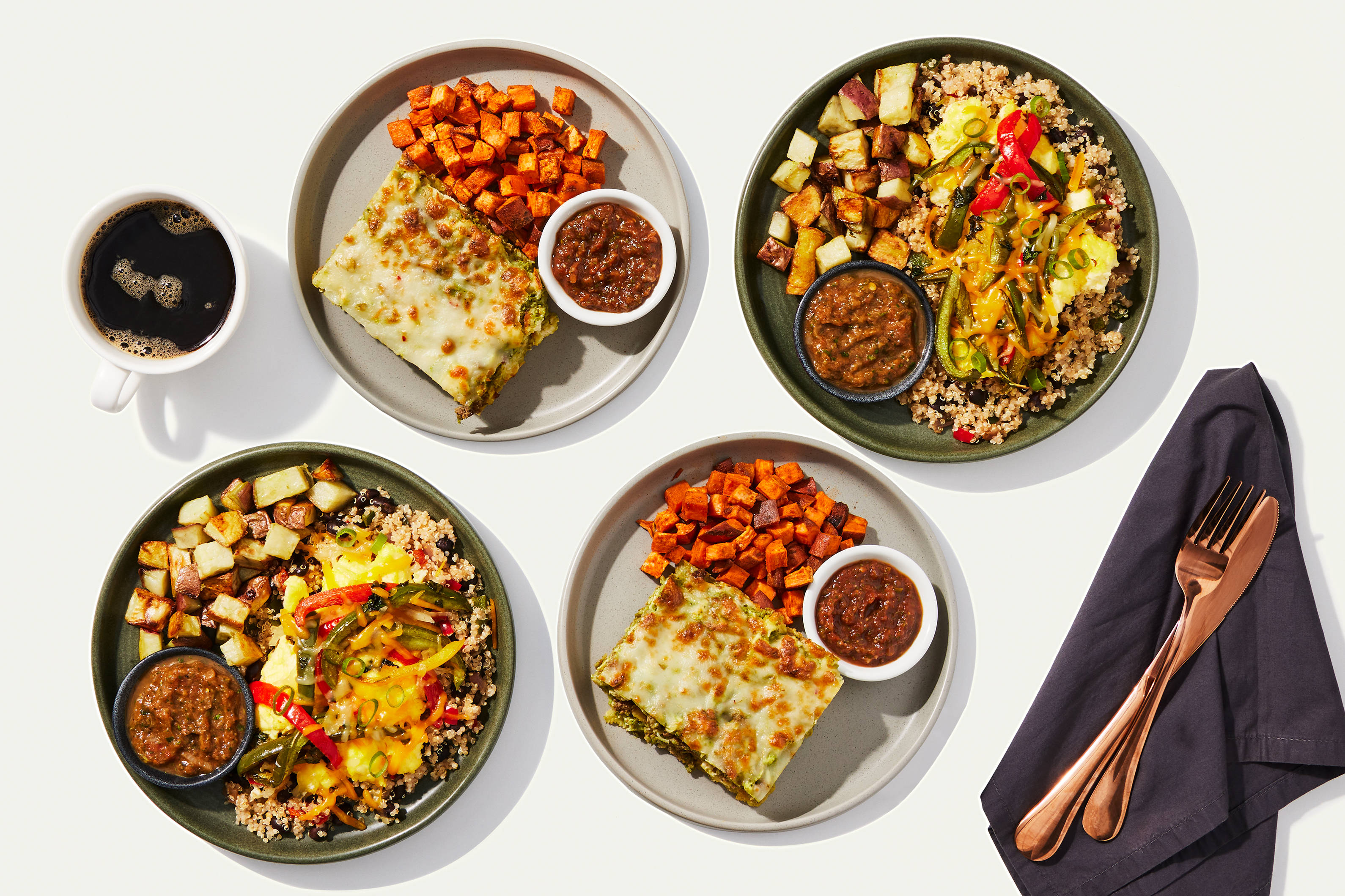 Breakfast Bundle - Southwestern Scrambled Eggs & Quinoa Breakfast Bowls & Breakfast Tostada Bake