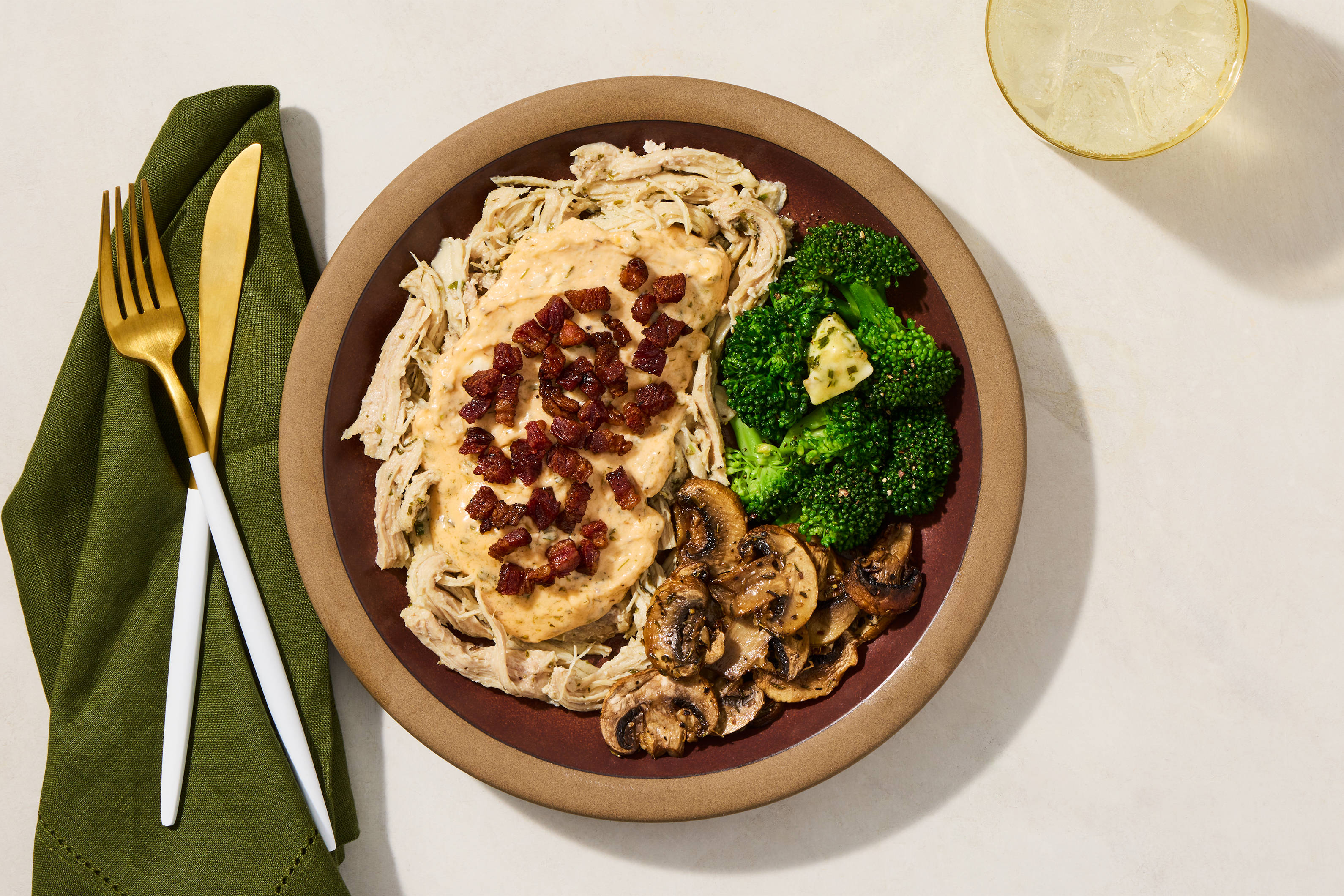Cheesy Bacon Ranch Shredded Chicken
