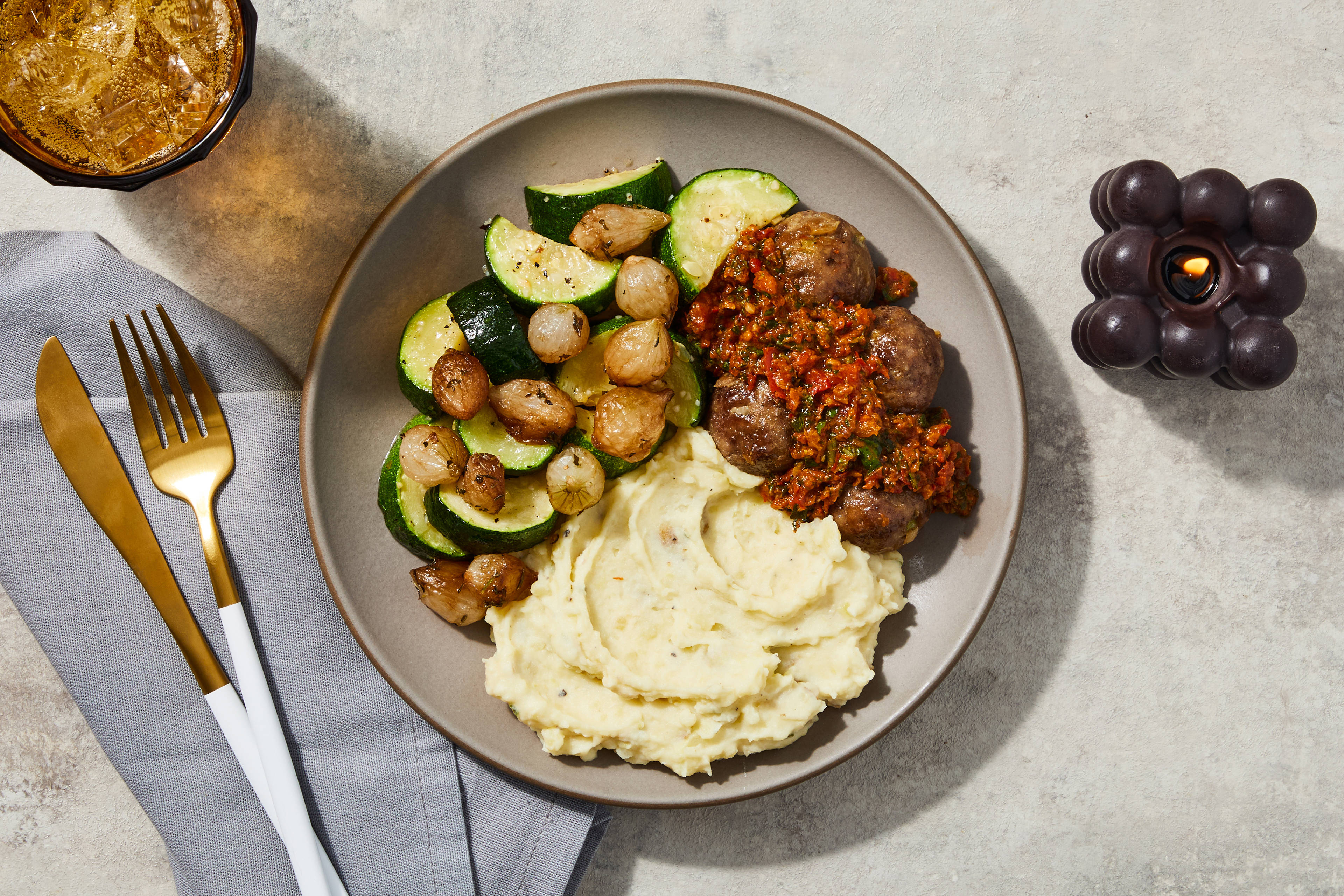 Sun-Dried Tomato Tapenade Meatballs