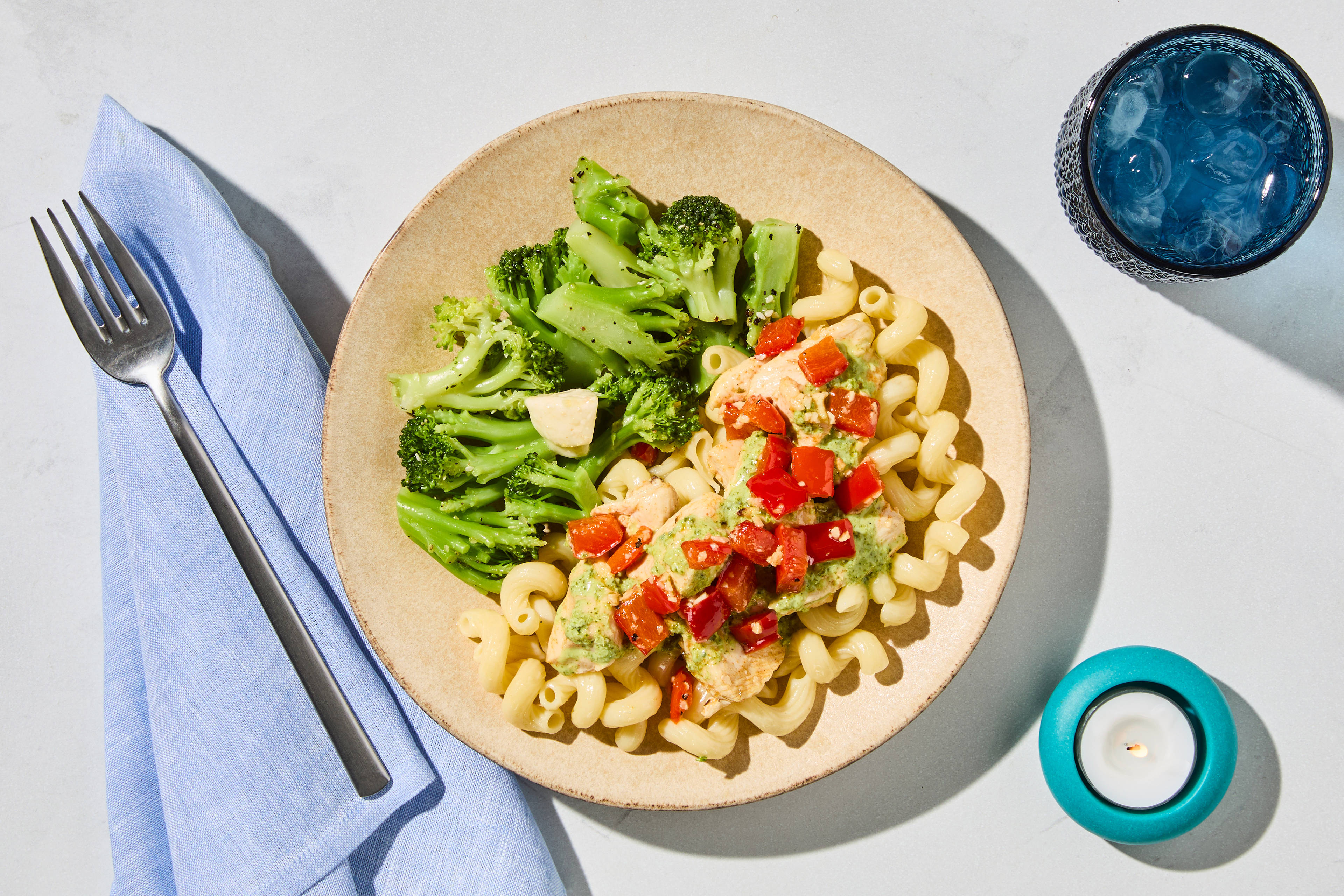 Smoky Chicken & Poblano Cream Cavatappi