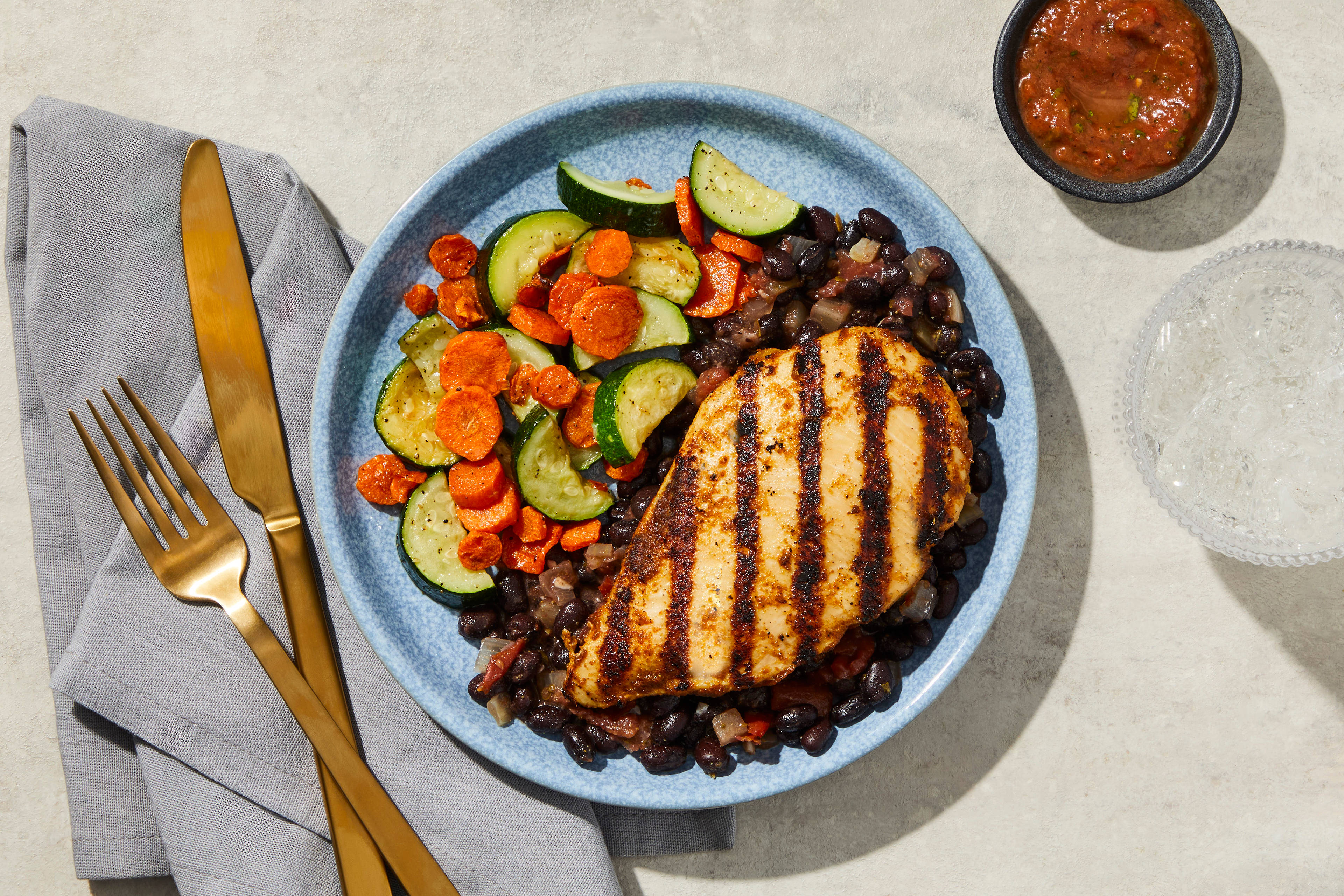 Smashed Black Bean Chicken