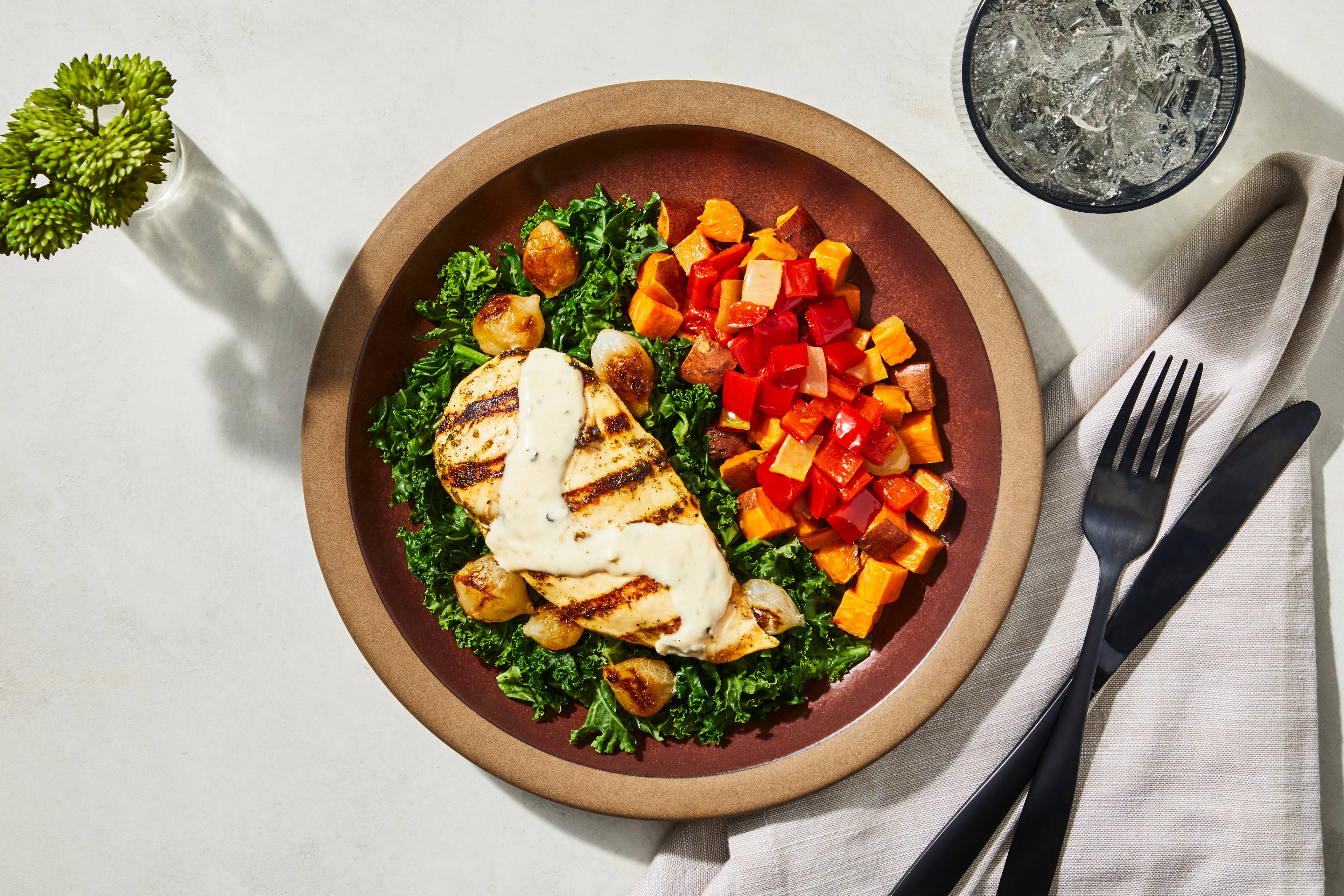 Garlic Cream Chicken & Kale