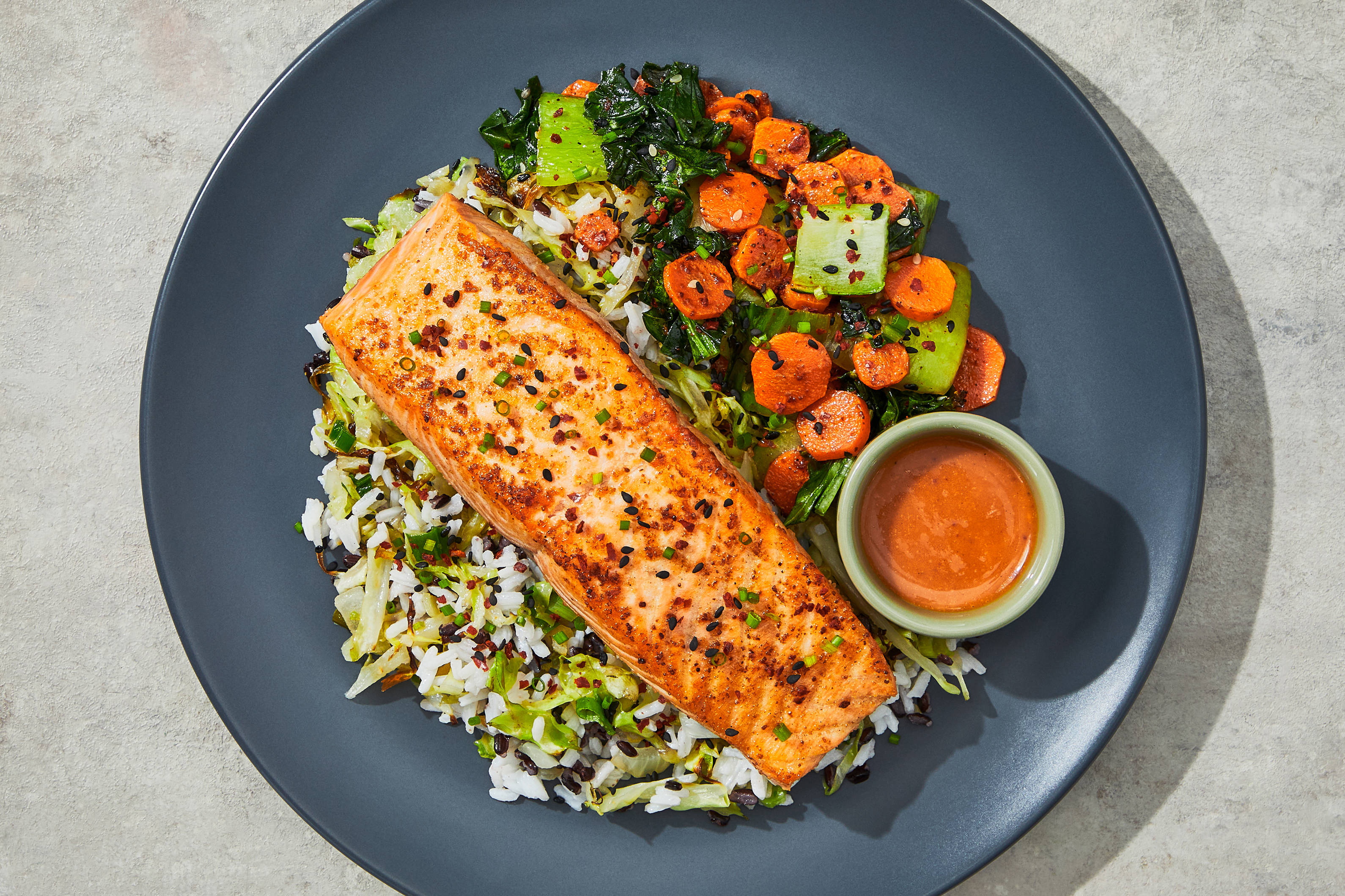 Korean-Style Salmon & Gochujang Sauce 