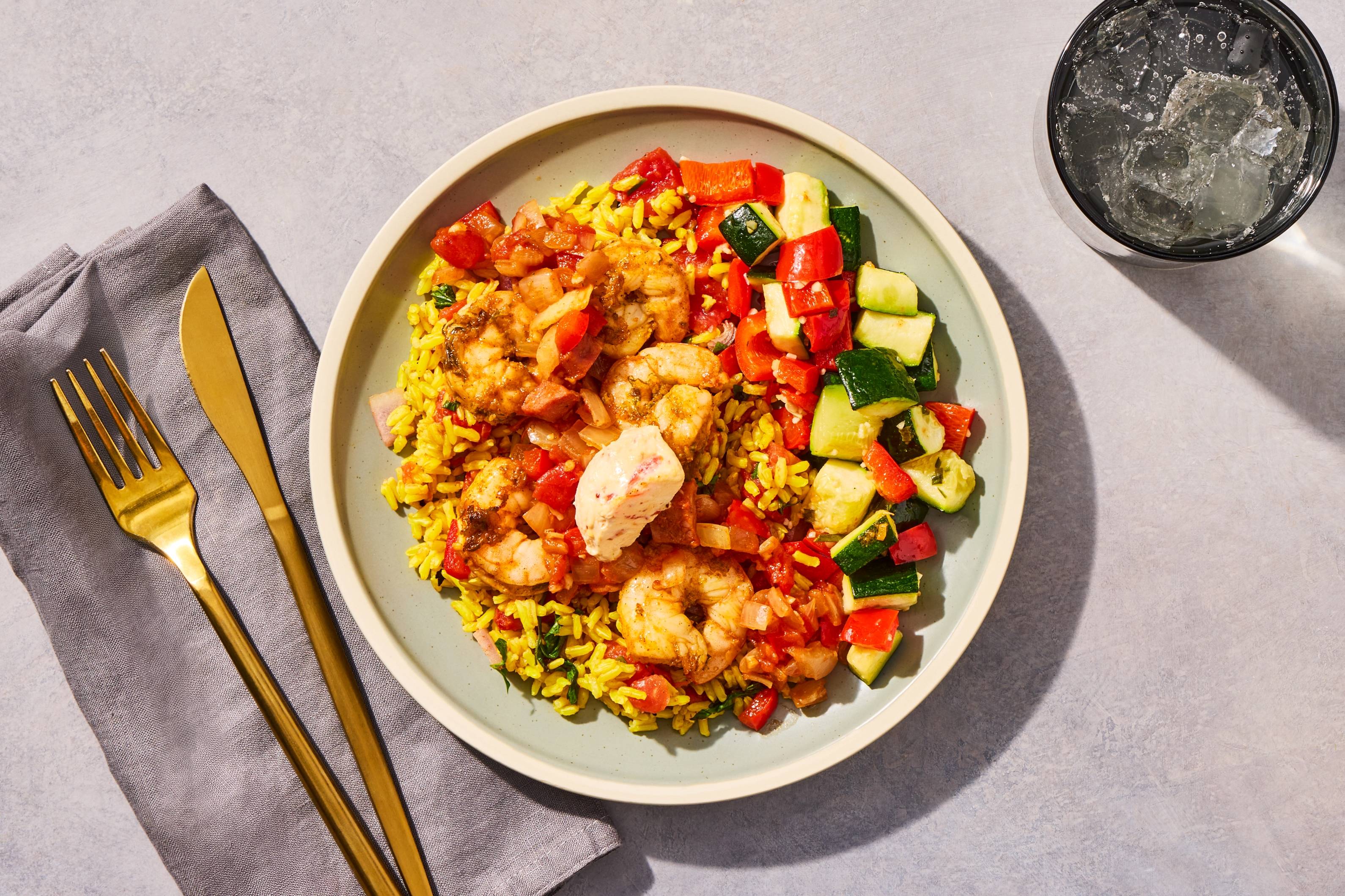 Paprika Shrimp & Chicken Andouille