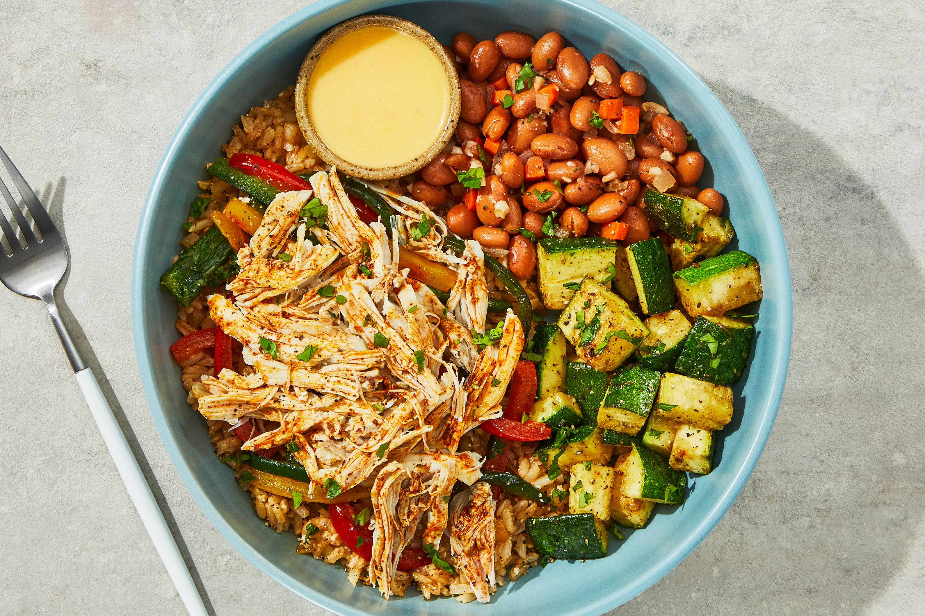 Fiesta-Style Chicken Thigh Bowl