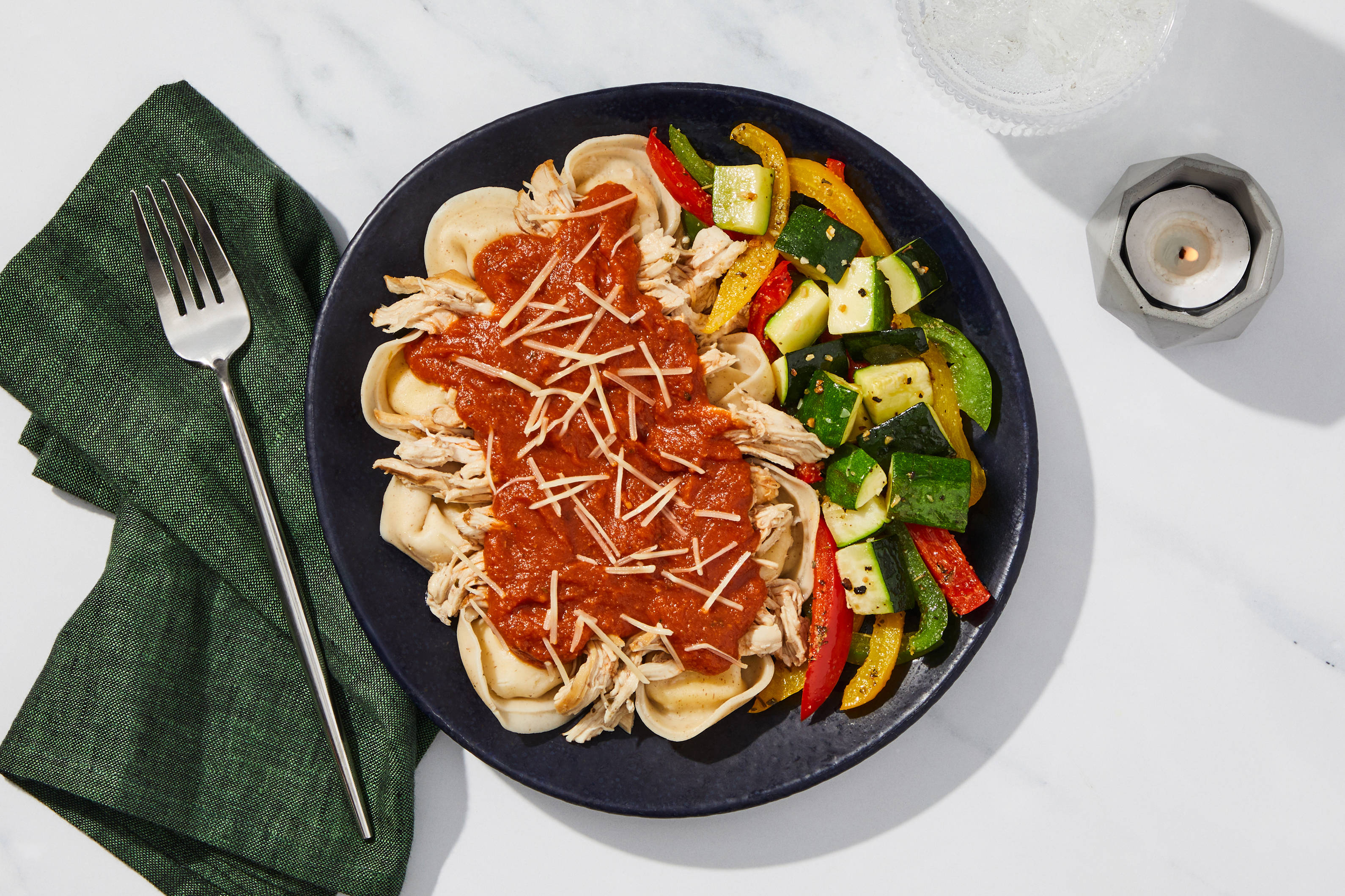 Chicken Thigh Marinara Tortellini