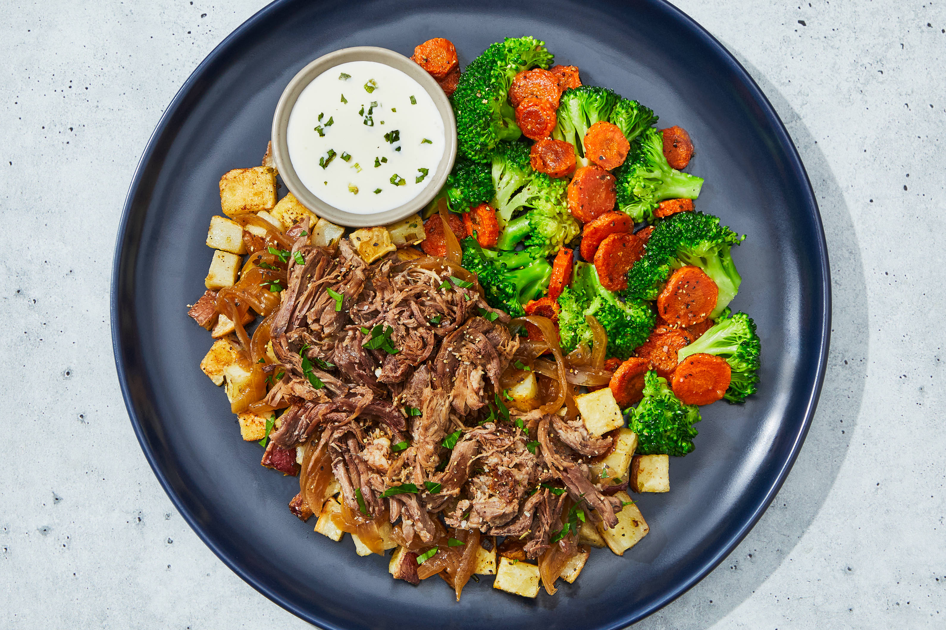 Caramelized Onion & Gouda Shredded Beef