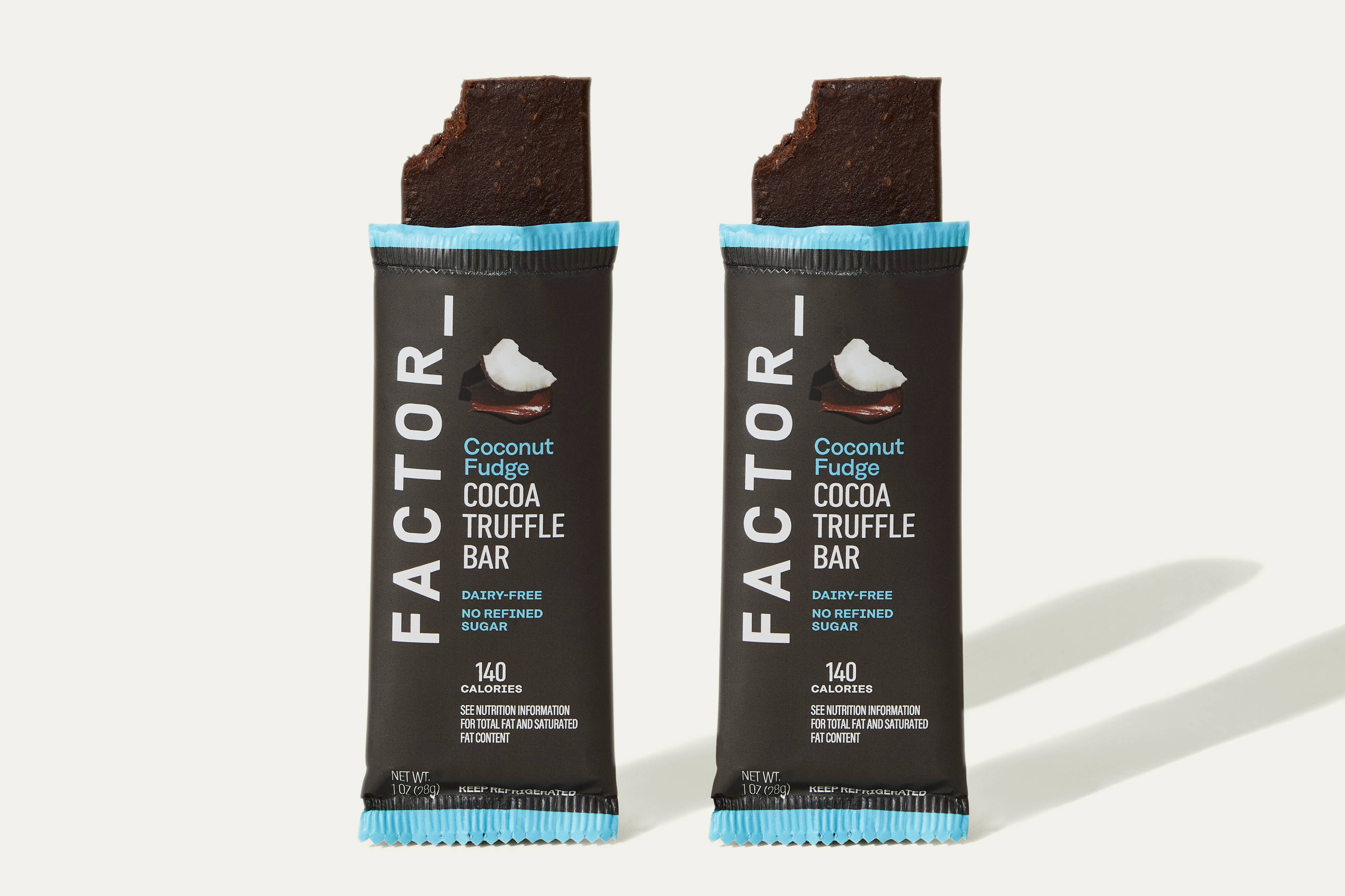 Coconut Fudge Cocoa Truffle Bar - Two Servings