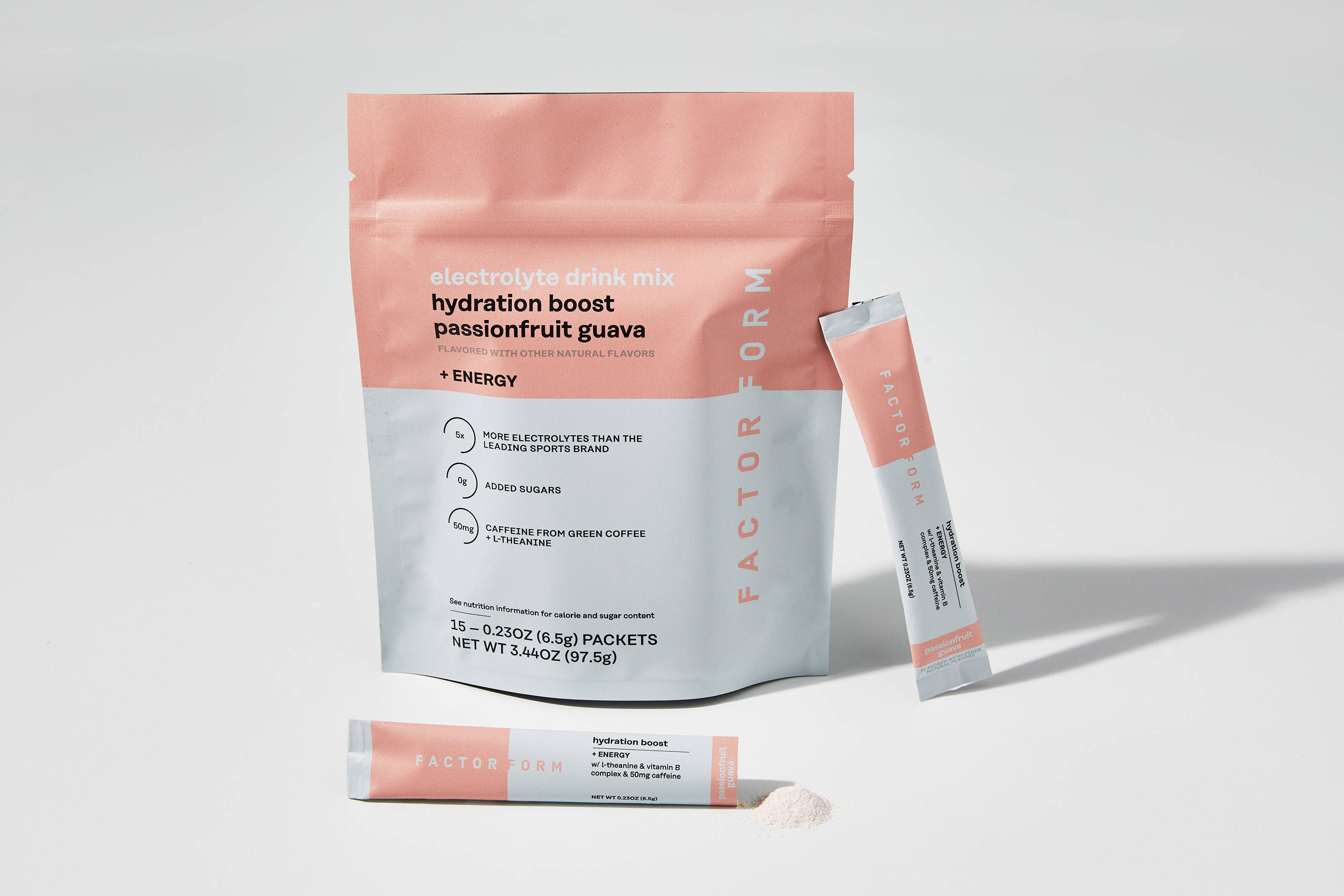 Factor Form Hydration Boost + Energy - Passionfruit Guava - 15 Servings