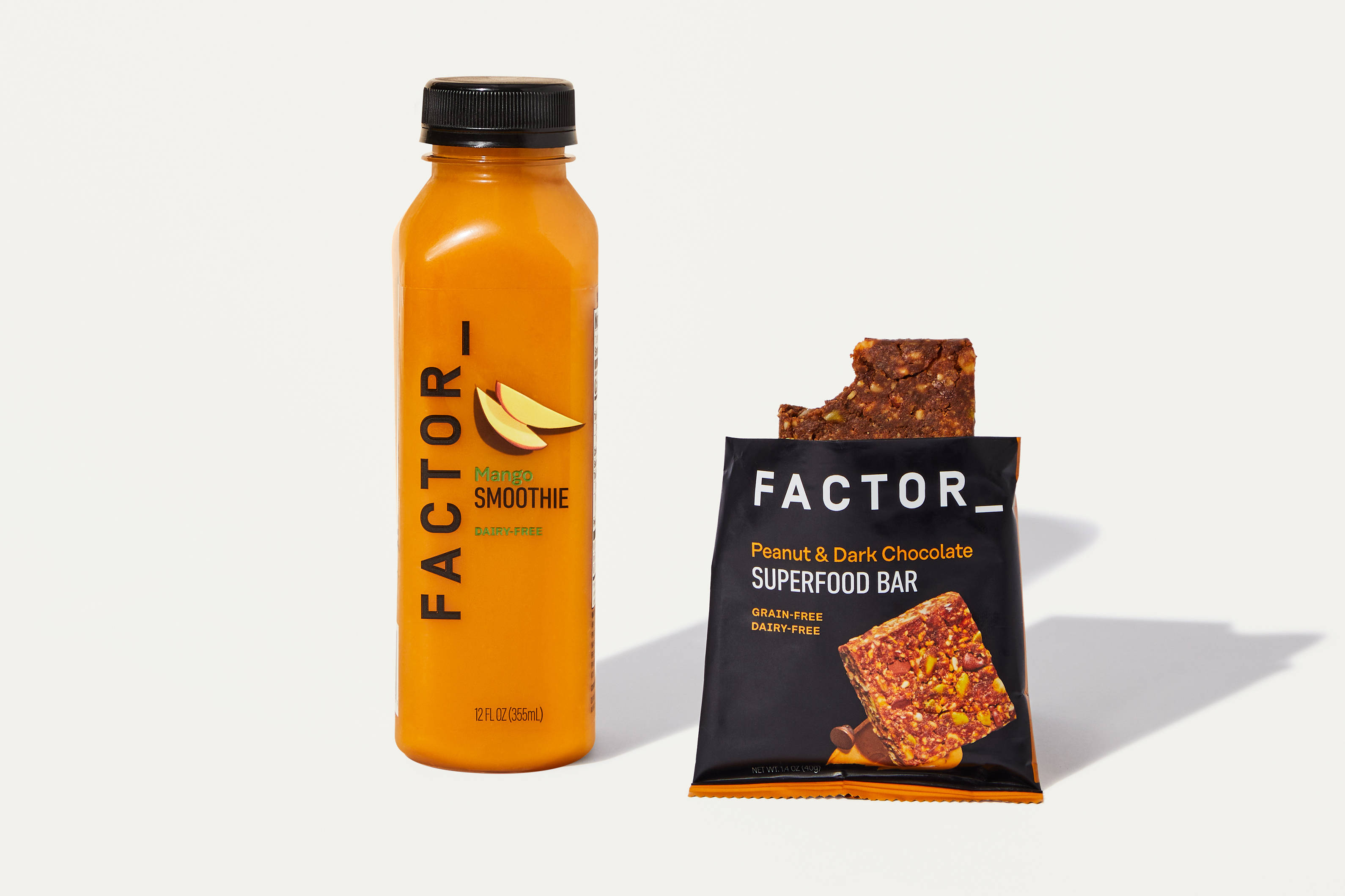 Mango Smoothie & Peanut Chocolate Bar