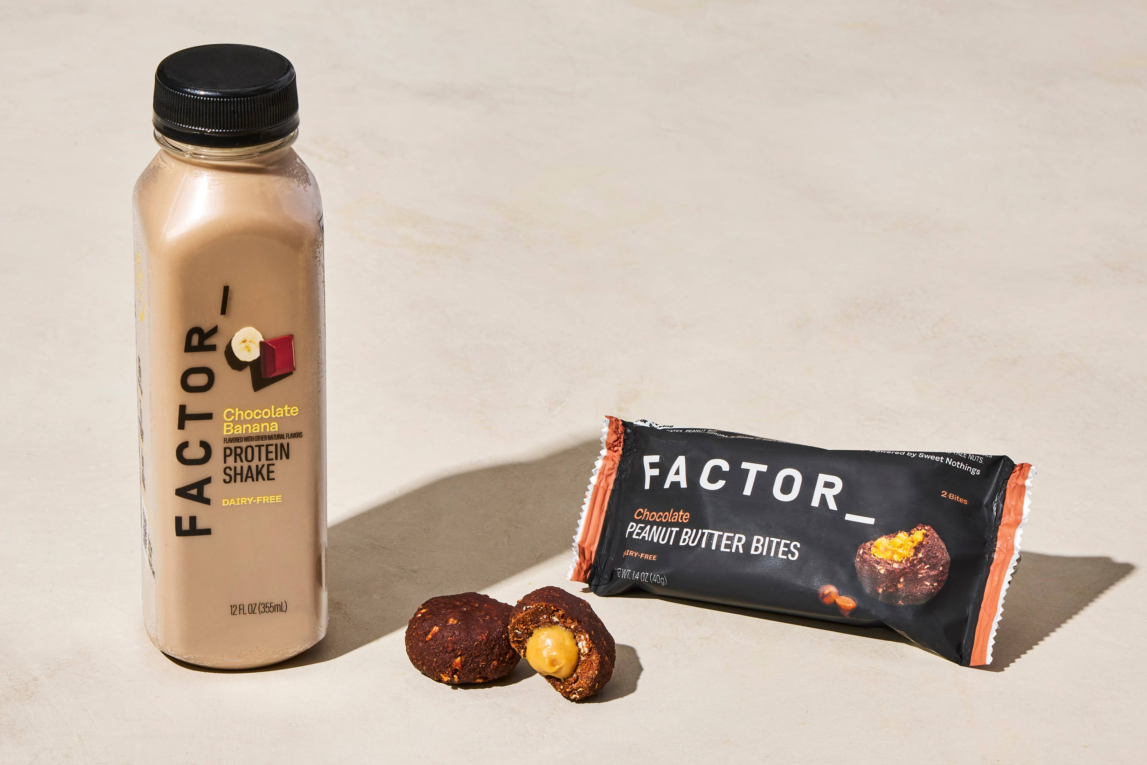 Chocolate Banana Shake & Chocolate PB Bites