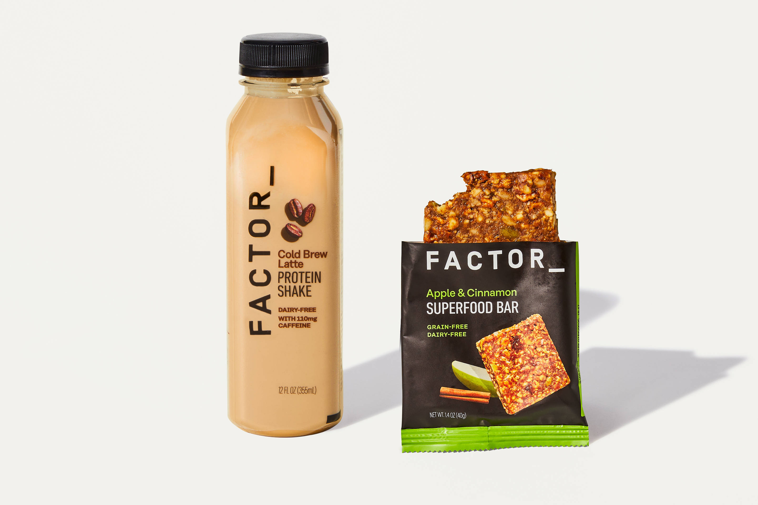 Cold Brew Shake & Apple Cinnamon Bar