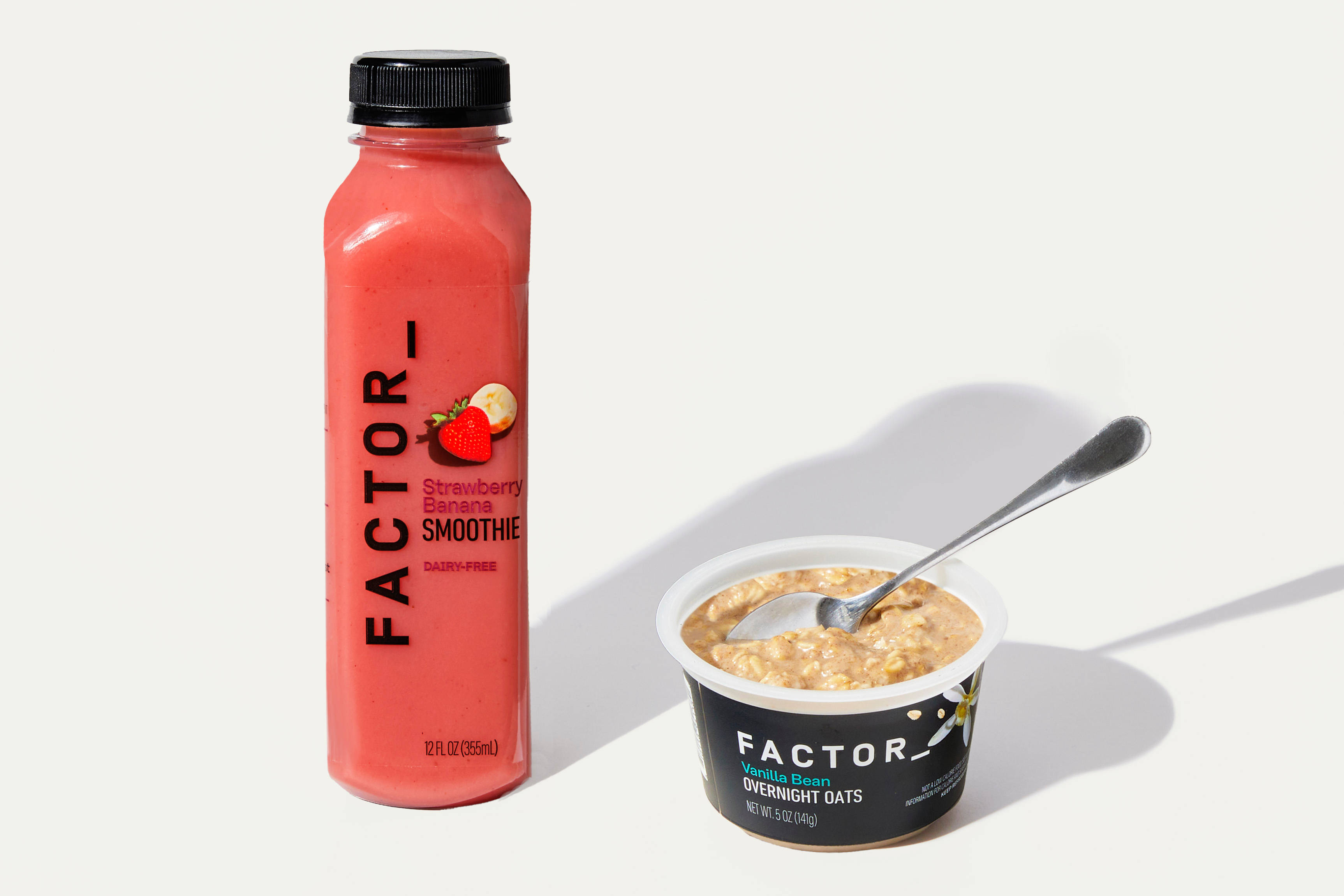 Strawberry Banana Smoothie & Vanilla Oats