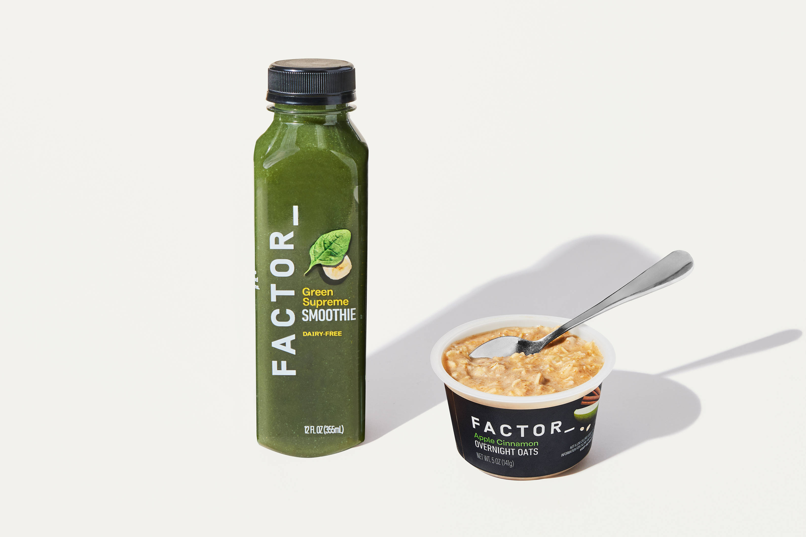 Green Smoothie & Apple Oats