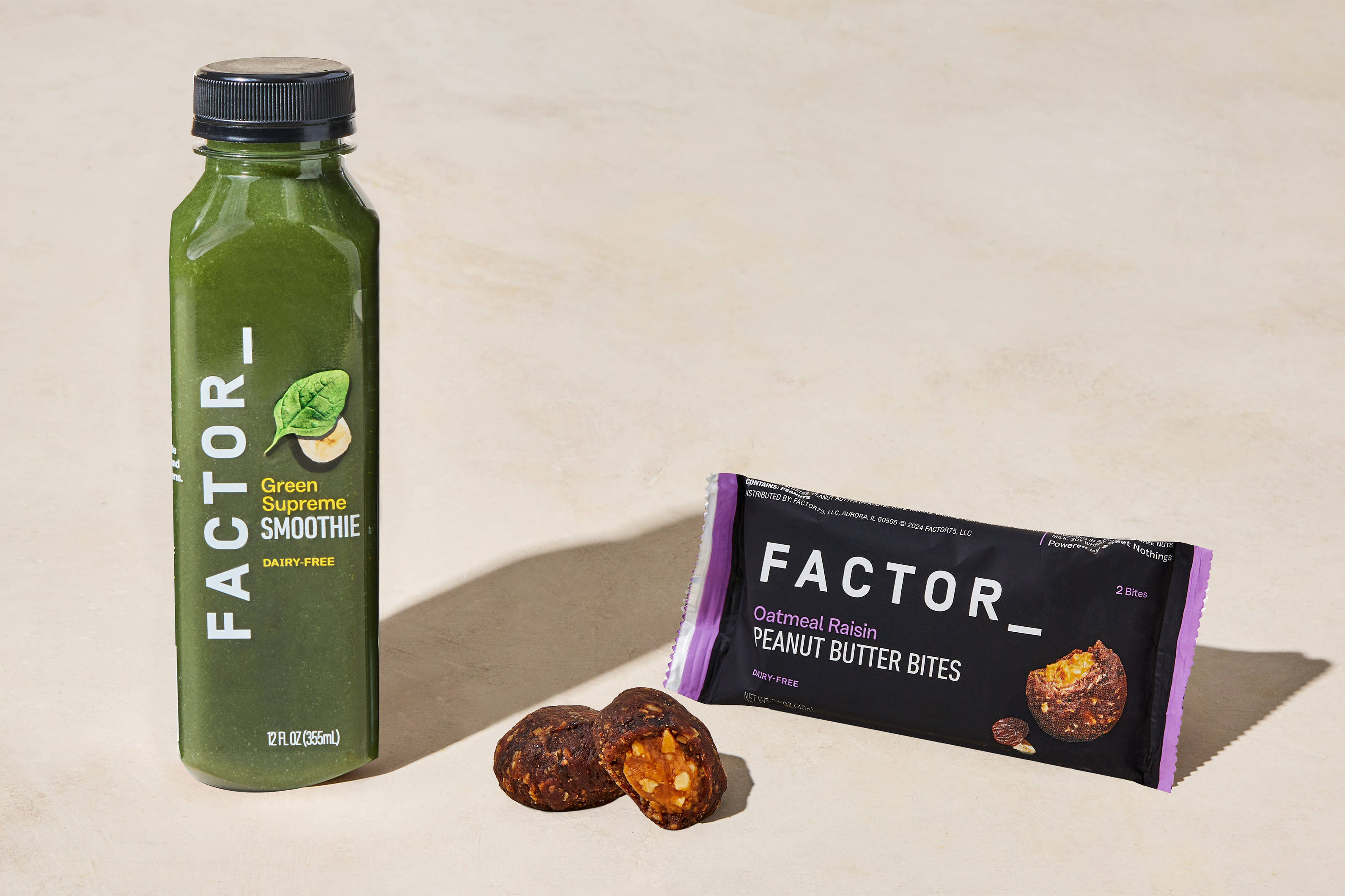 Green Smoothie & Oatmeal Raisin PB Bites