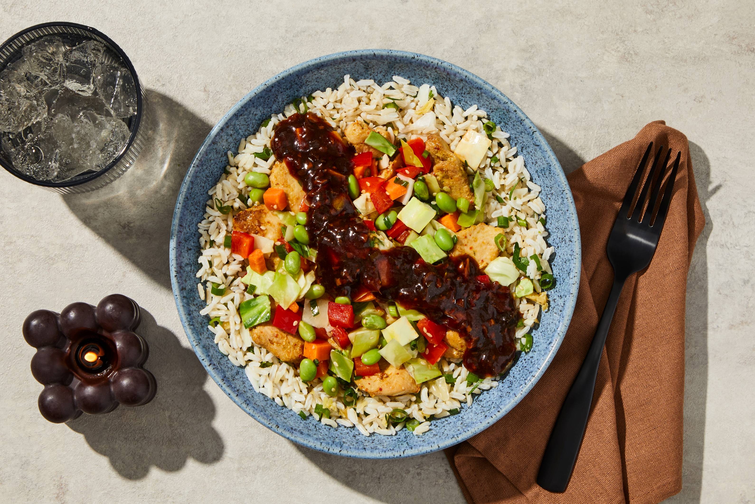 Garlic Sesame Chicken Bowl