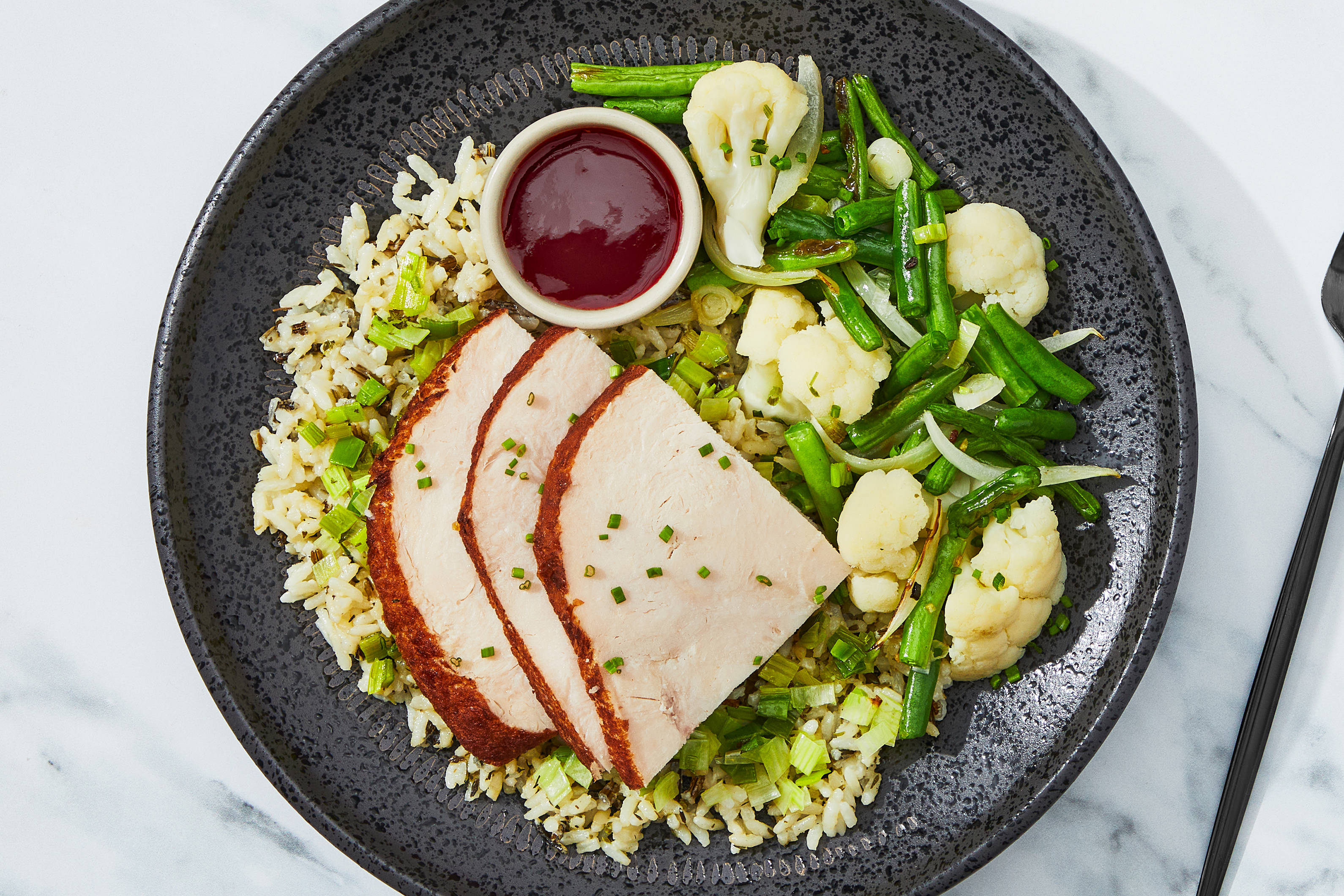 Tart Cherry Jam Turkey & Goat Cheese Wild Rice