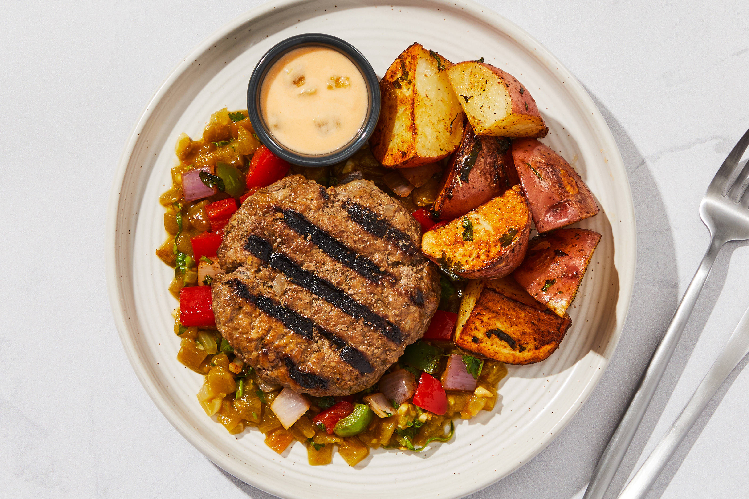 Green Chile Queso Burger