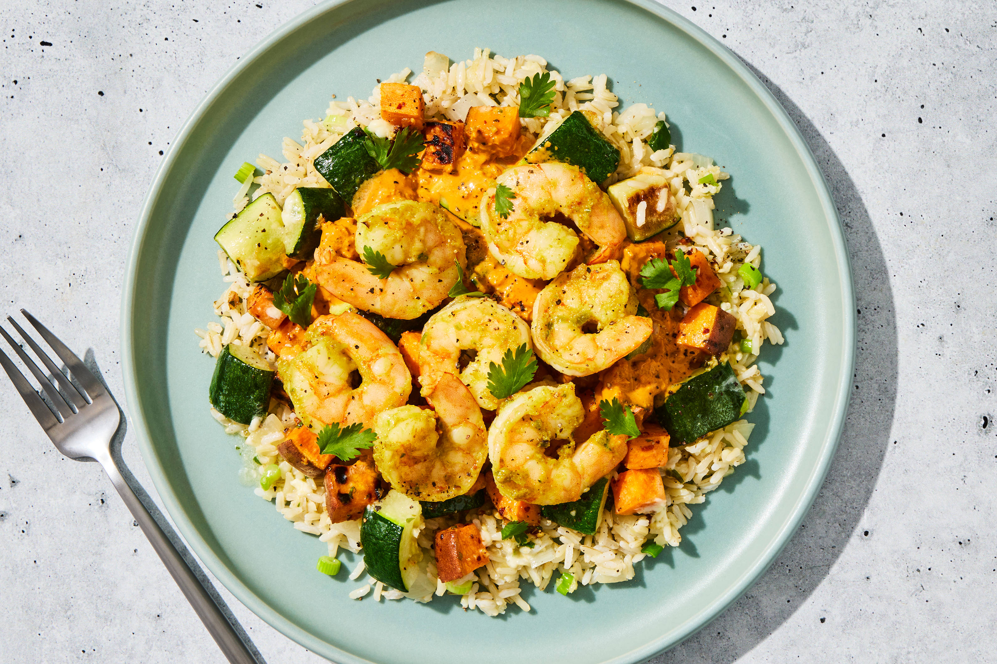 Thai-Style Curry Shrimp & Rice