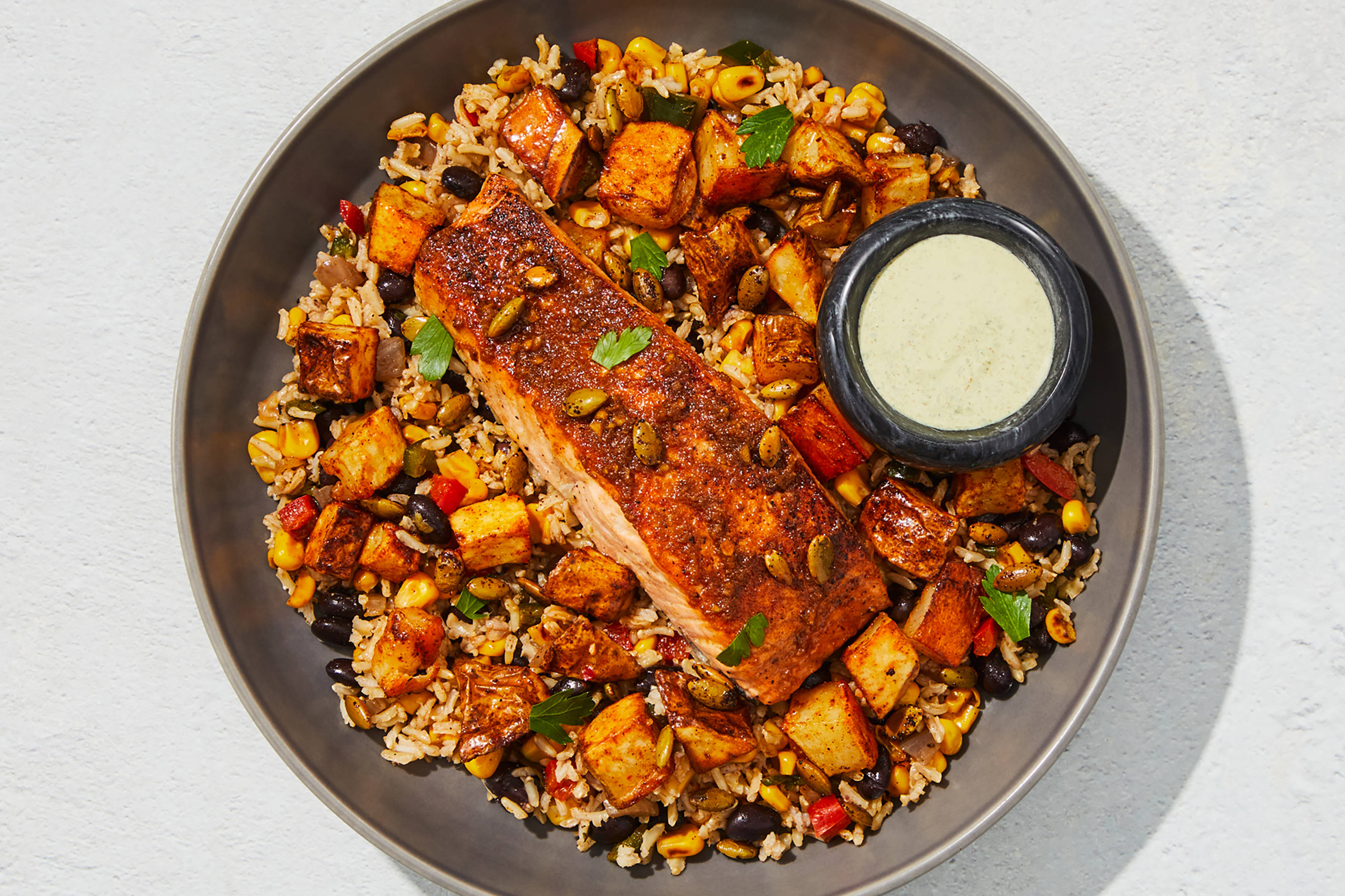 Ancho Chili Salmon Bowl