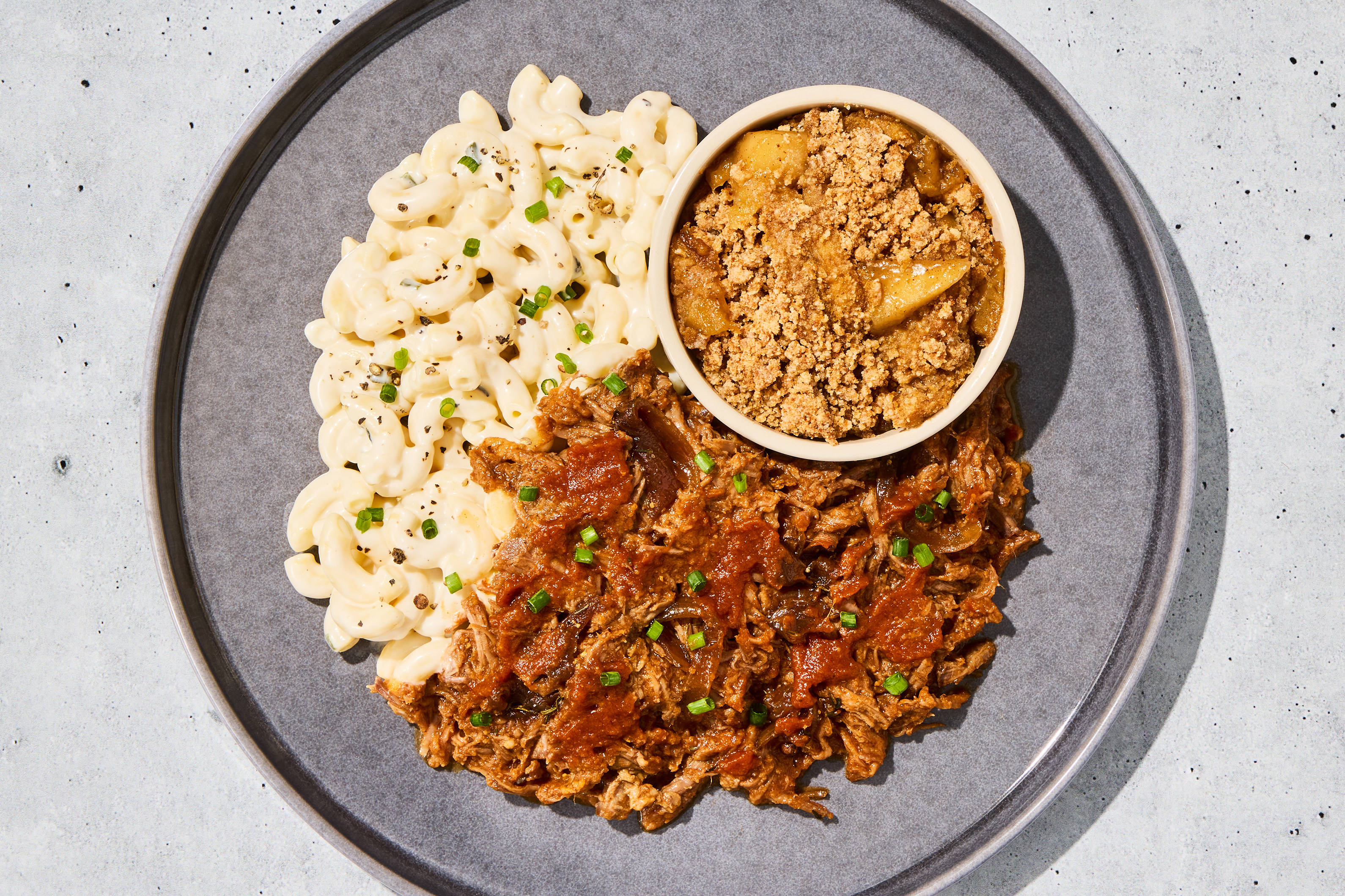 BBQ Shredded Beef & Caramelized Onions