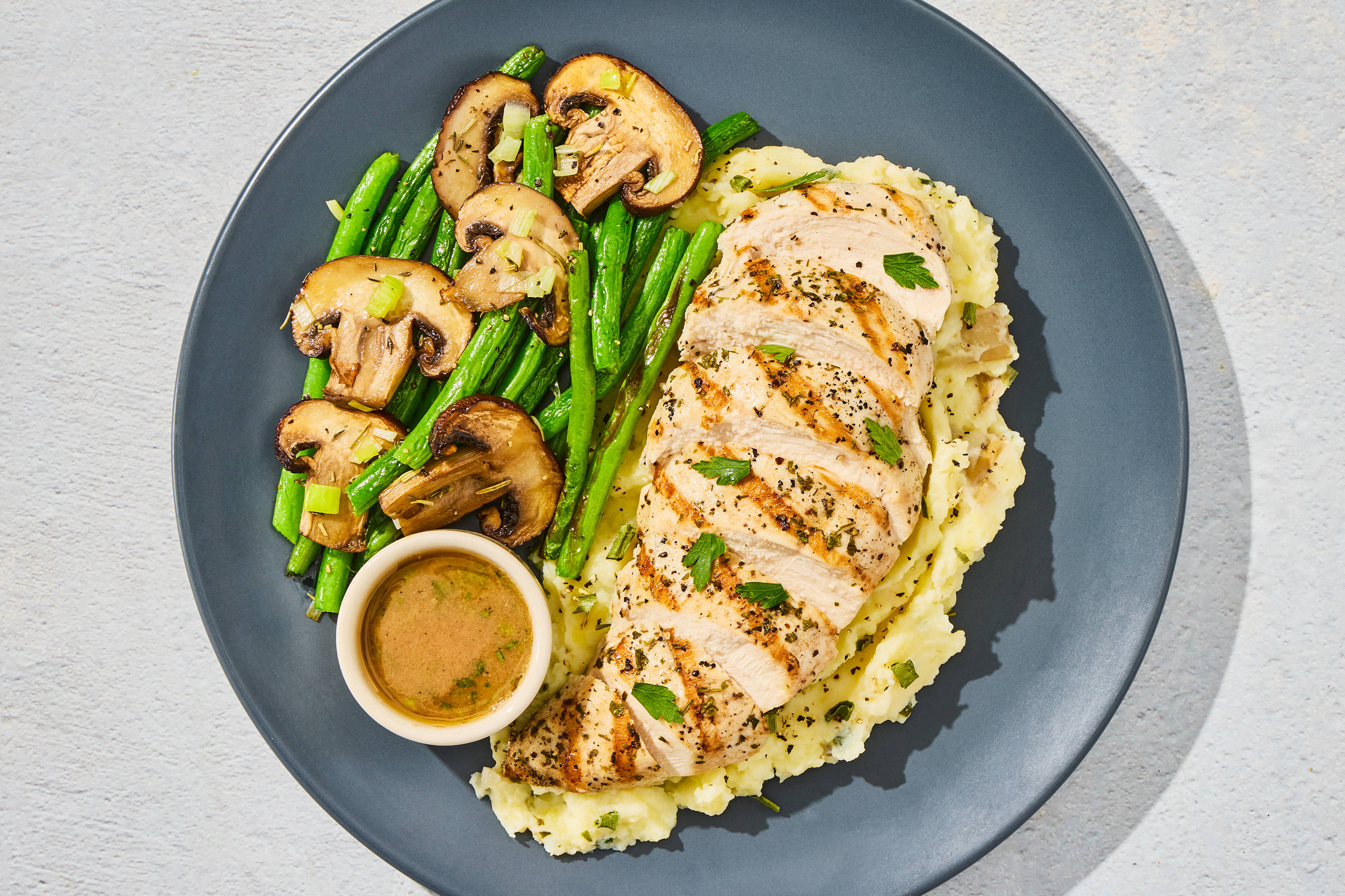Browned Butter Grilled Chicken & Yukon Mash