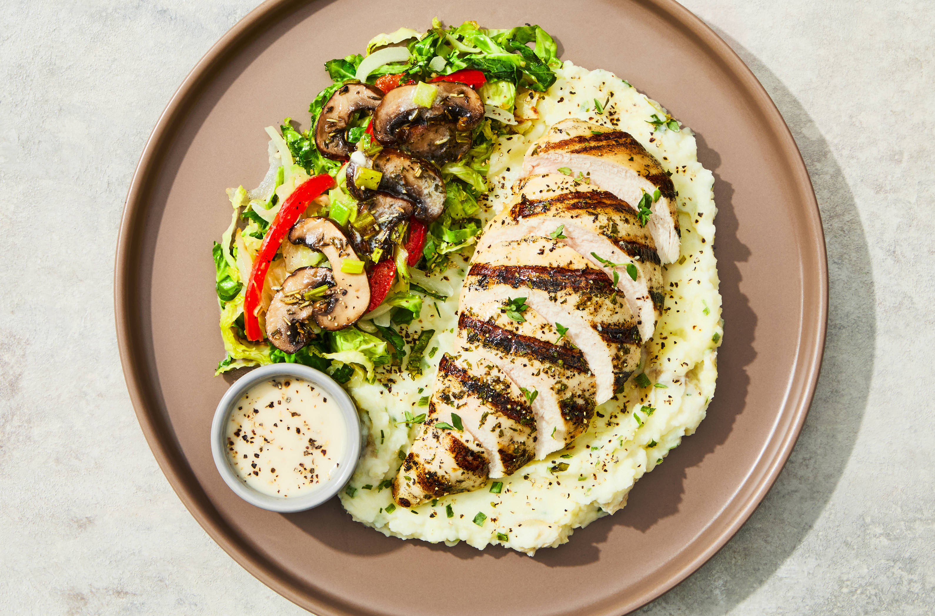 Browned Butter Grilled Chicken & Yukon Mash