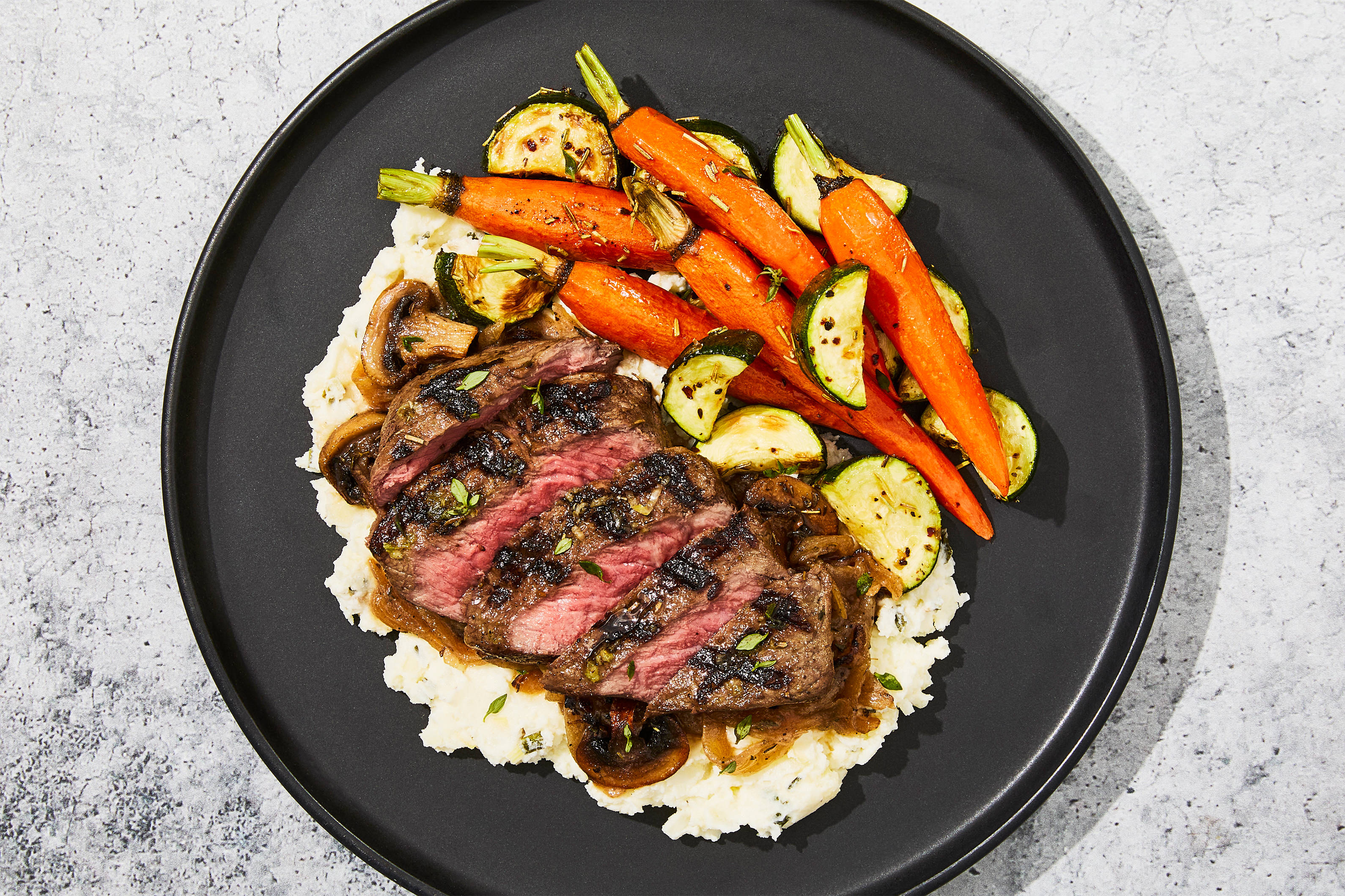 Caramelized Onion & Mushroom Filet Mignon