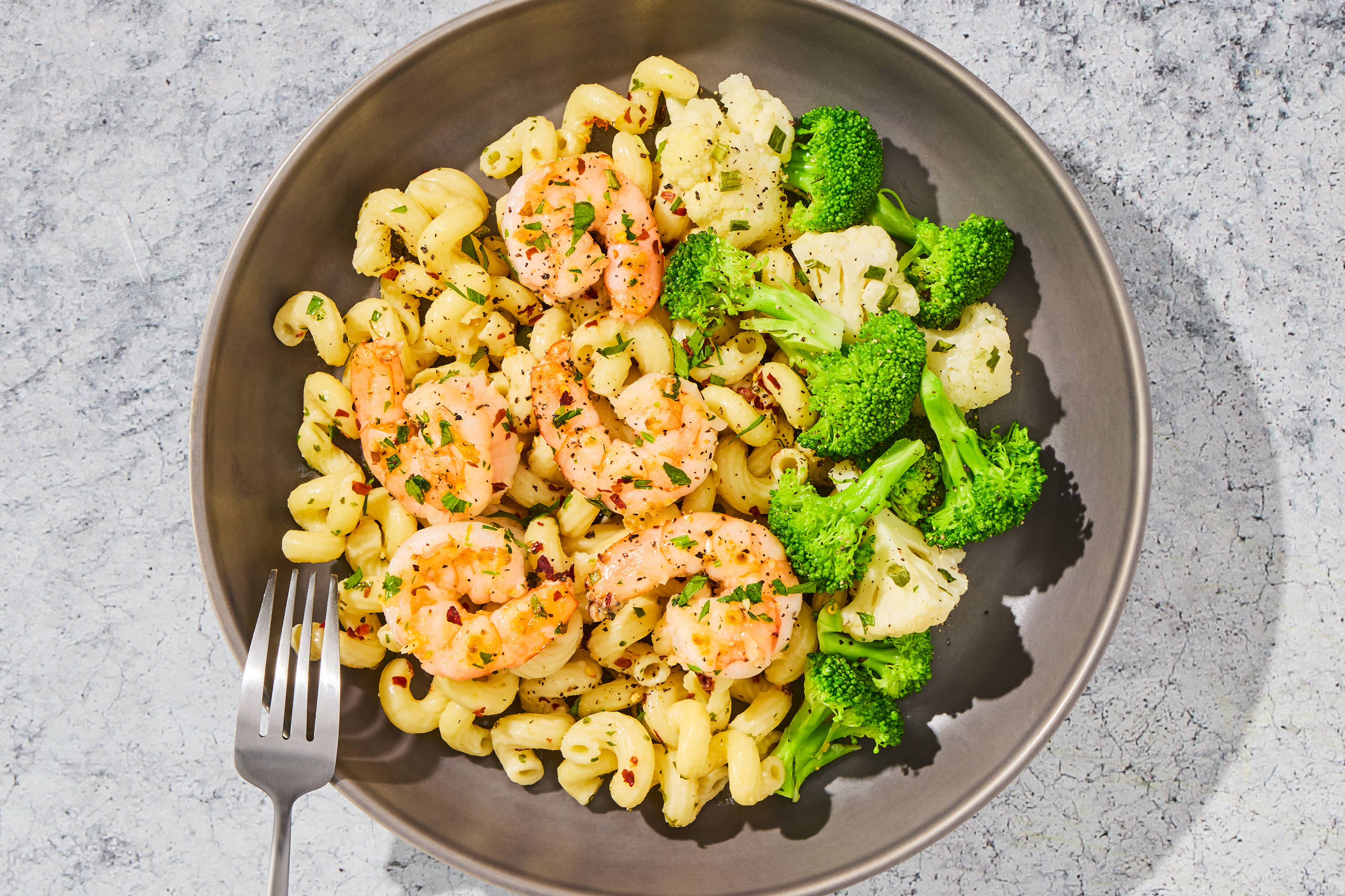 Cavatappi & Shrimp Scampi