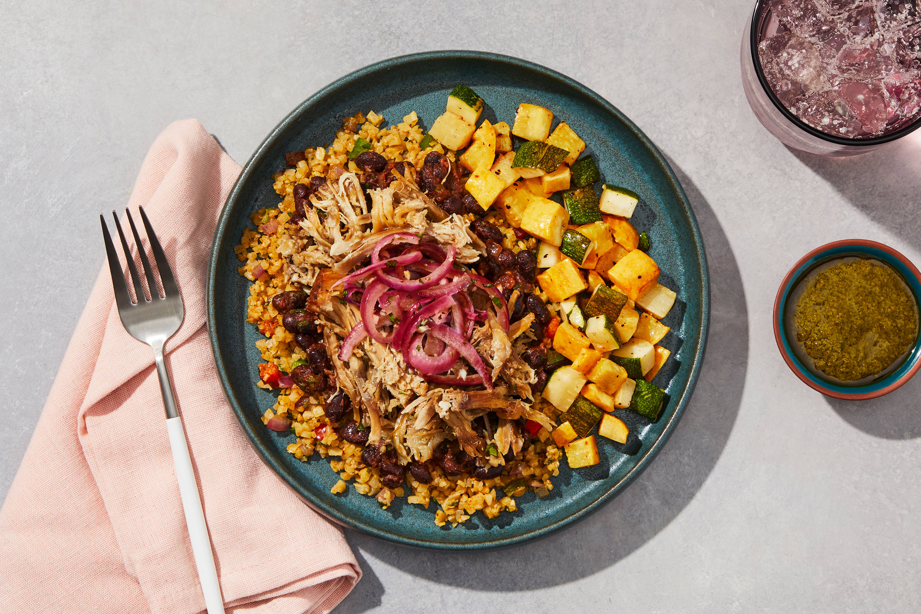 Chermoula Shredded Pork Bowl