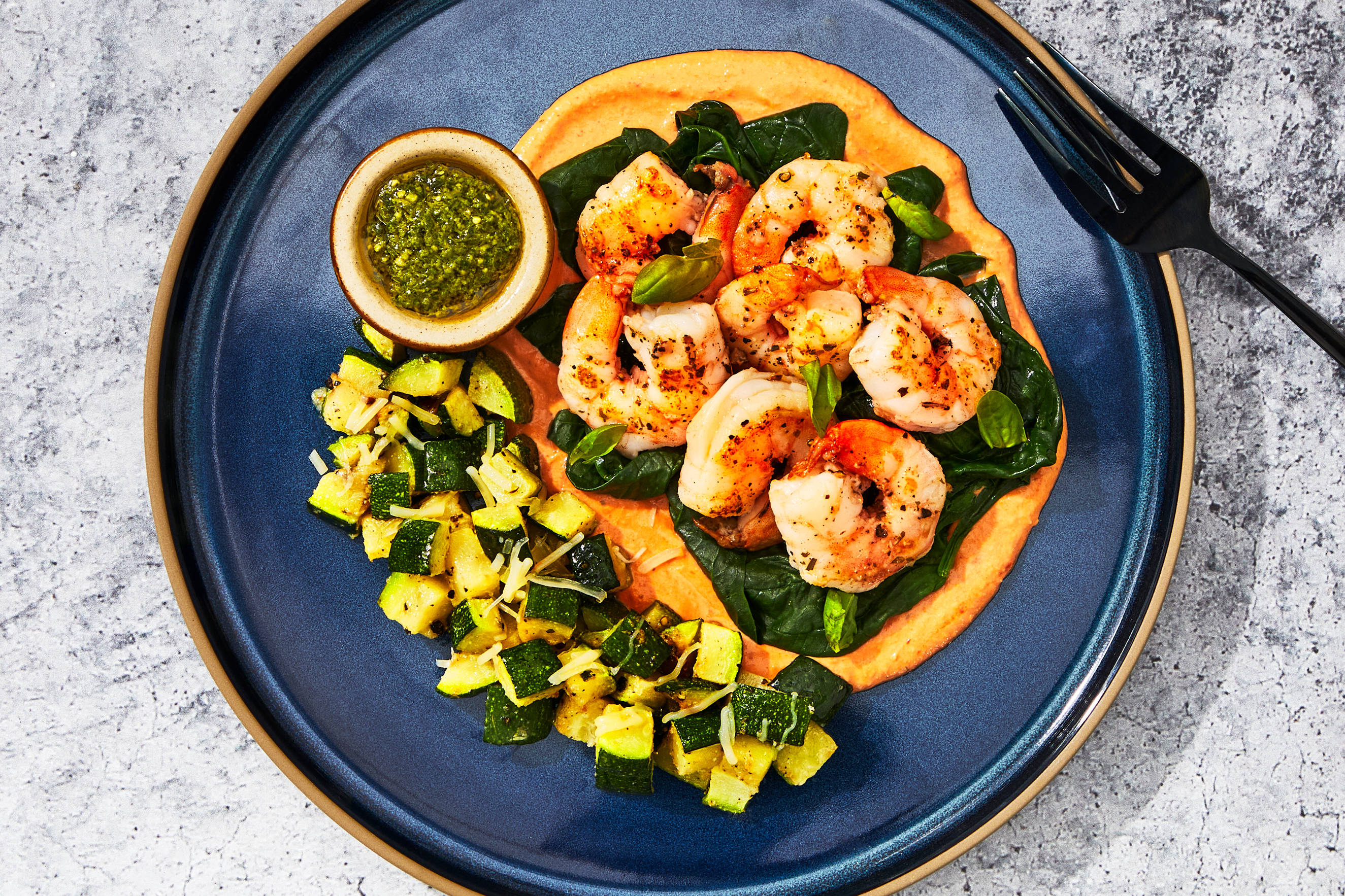 Creamy Tomato-Basil Shrimp