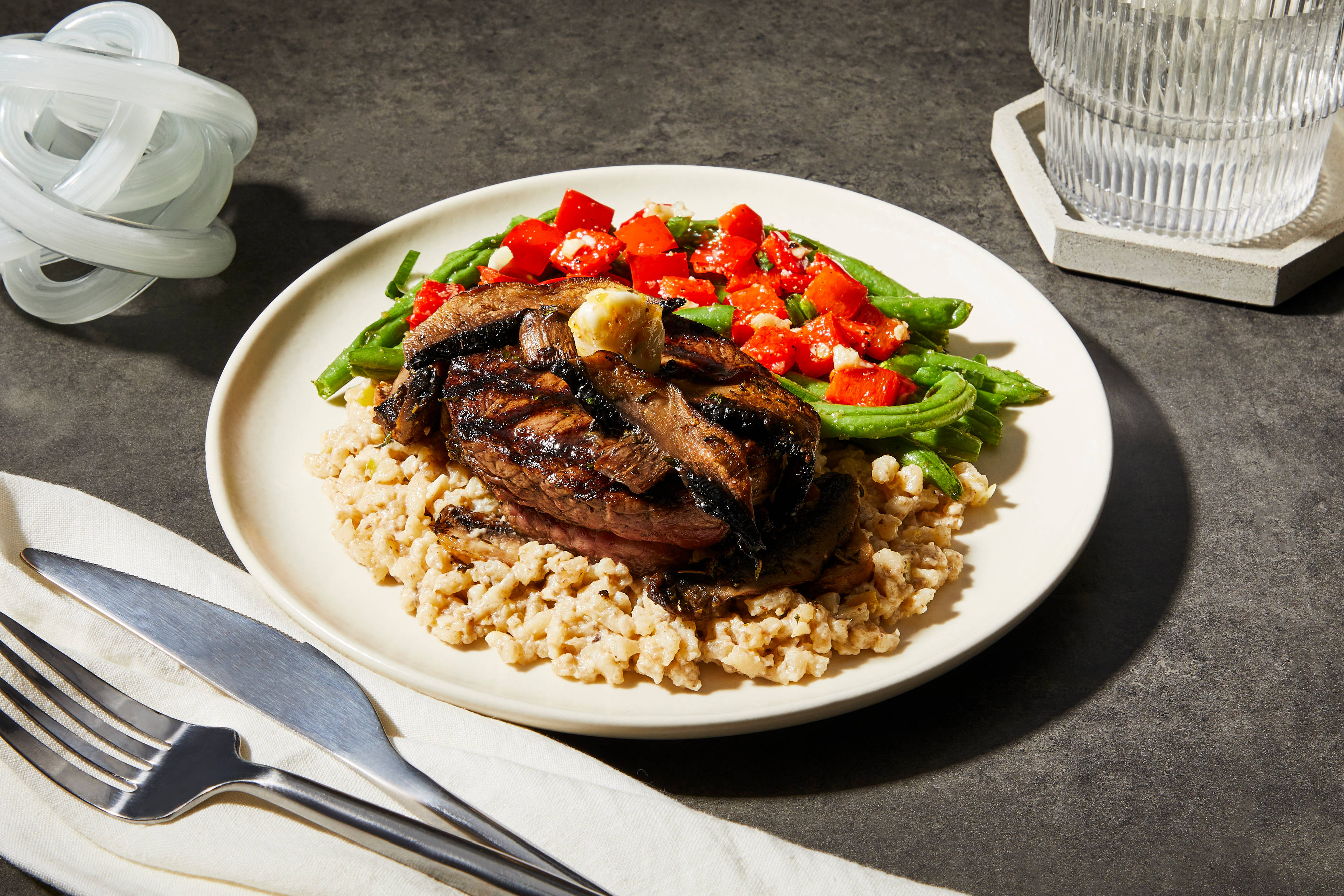 Filet Mignon & Mushroom Risotto
