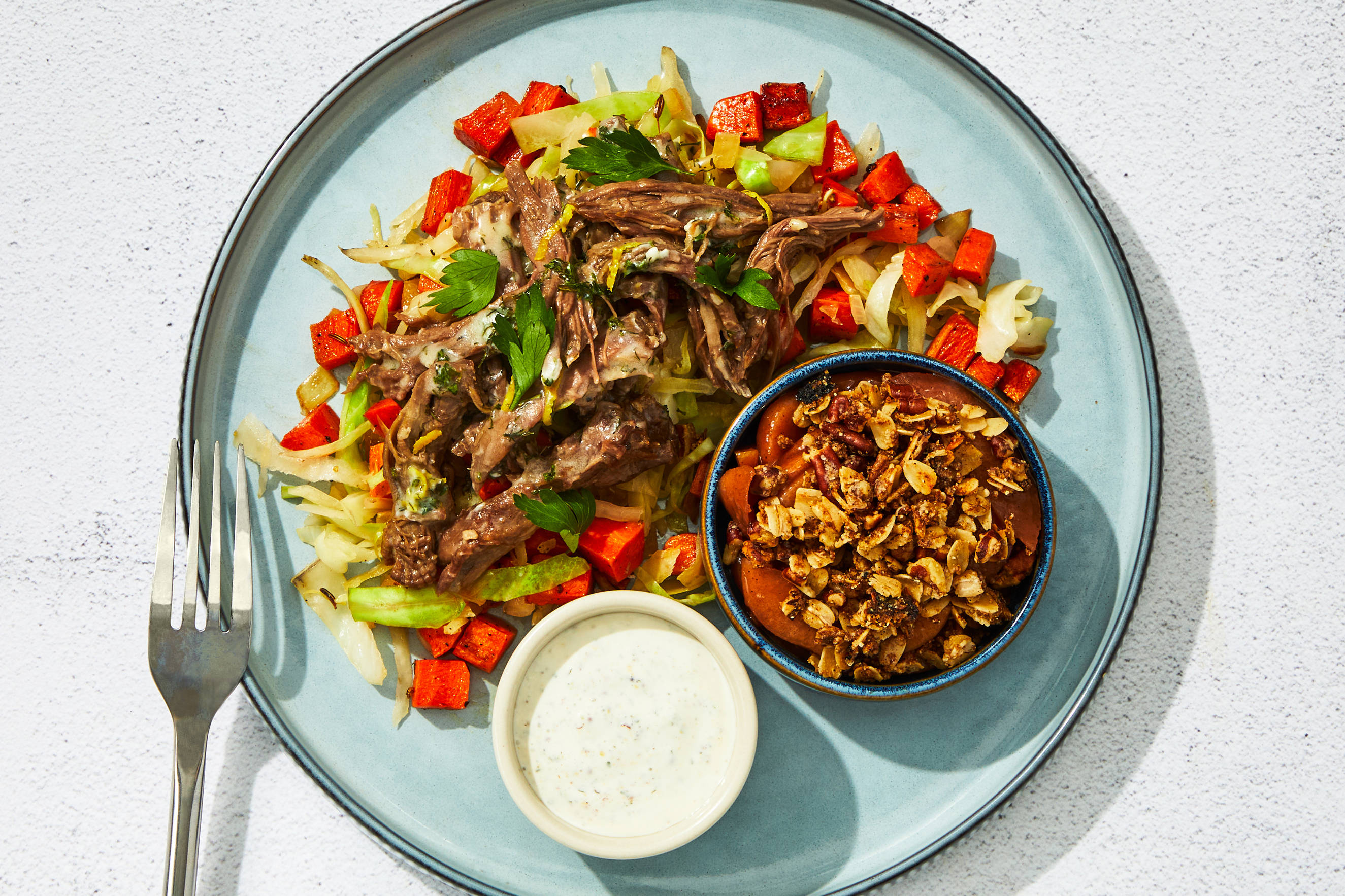 German-Style Shredded Beef & Sauerkraut