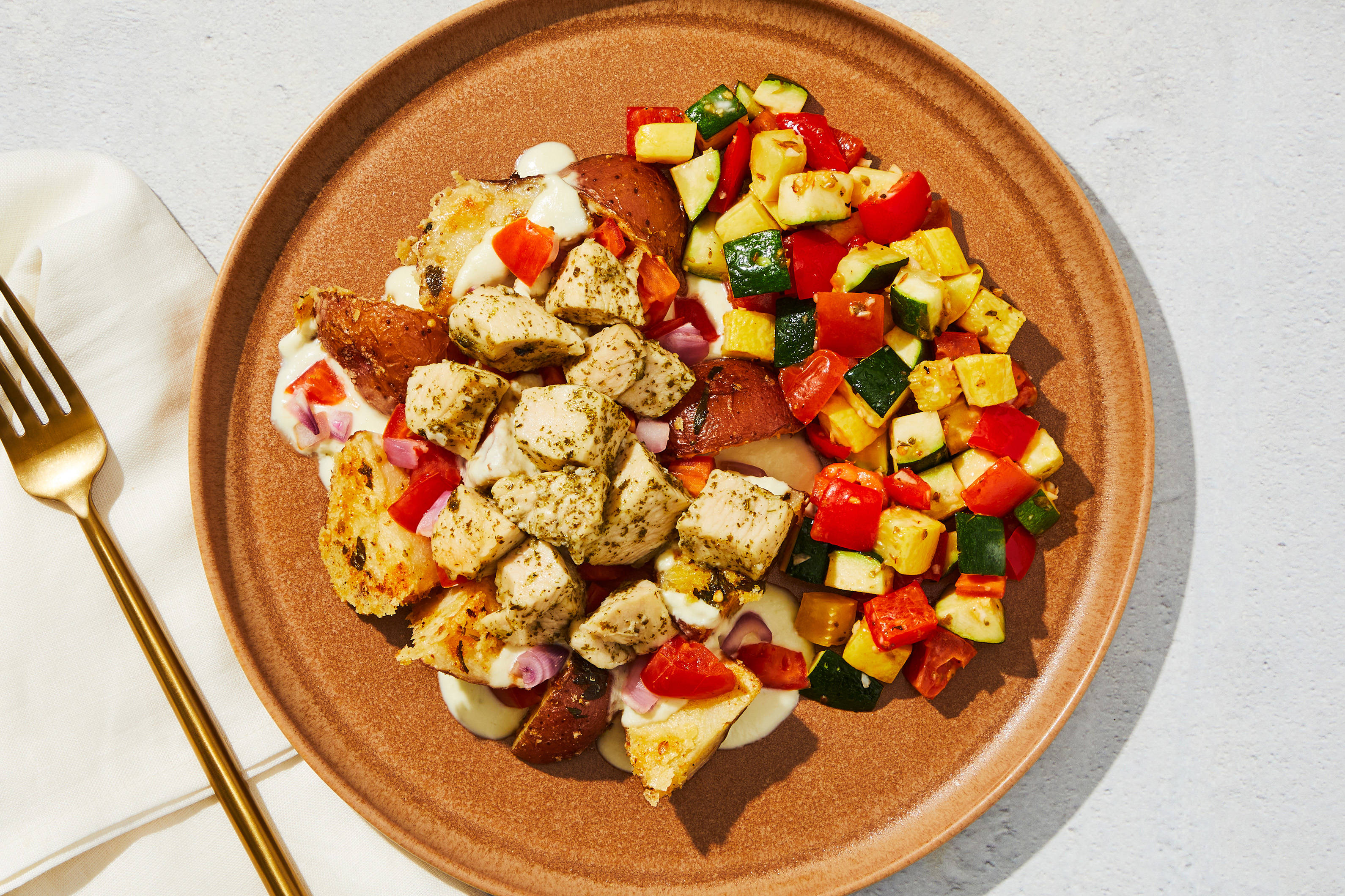Greek-Style Chicken & Lemon Potatoes
