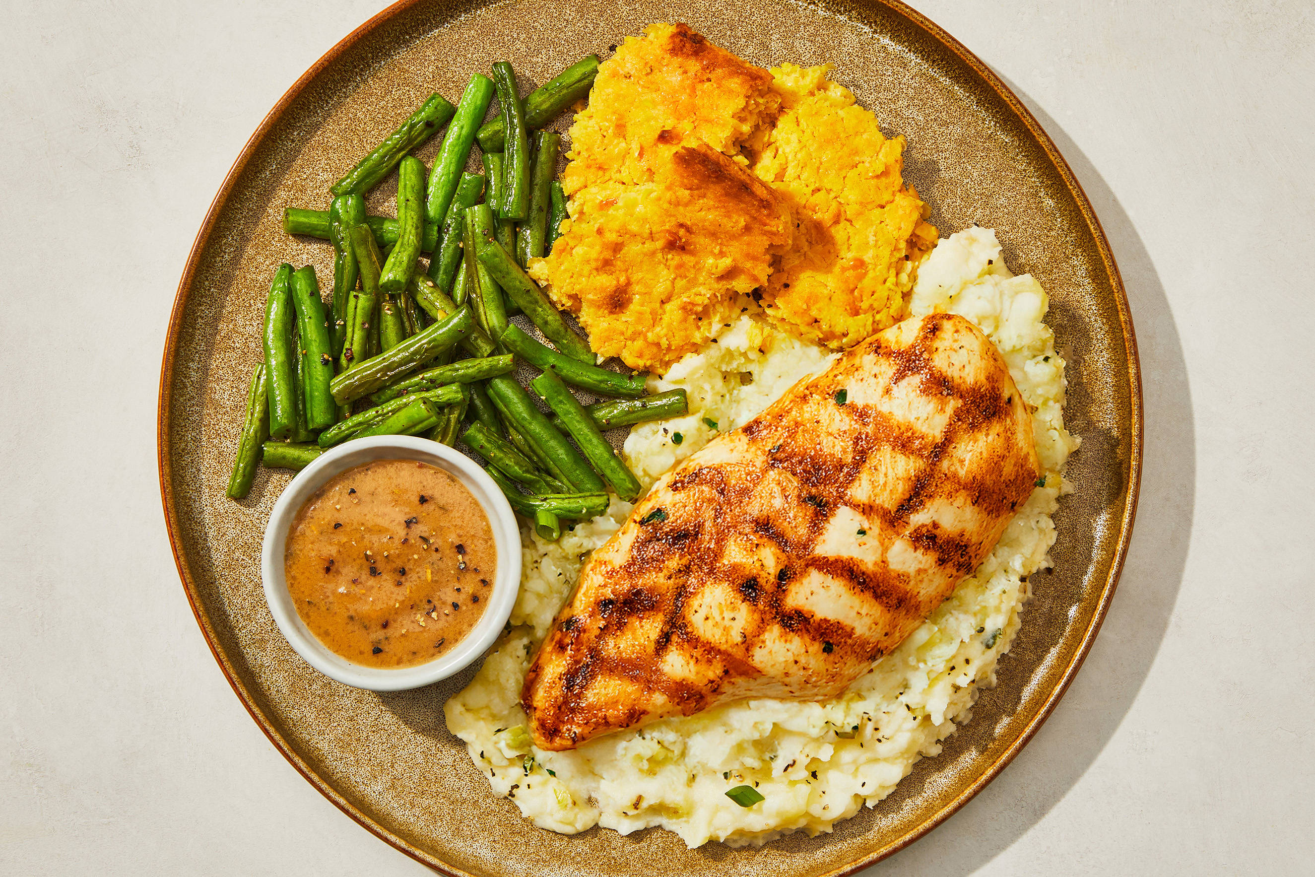 Herb Gravy Grilled Chicken Breast